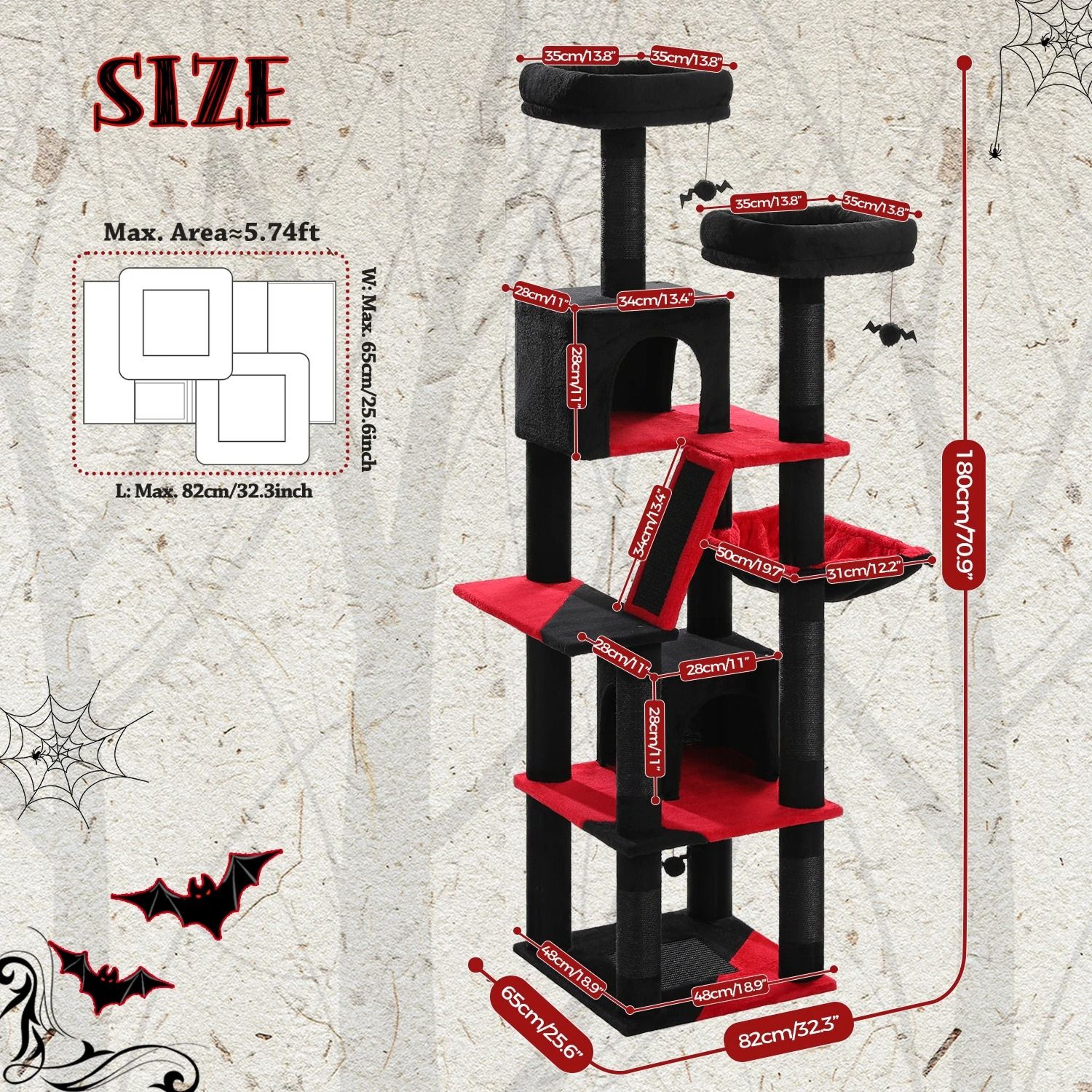 UltraElite MultiLevel Architectural Cat Tower 8