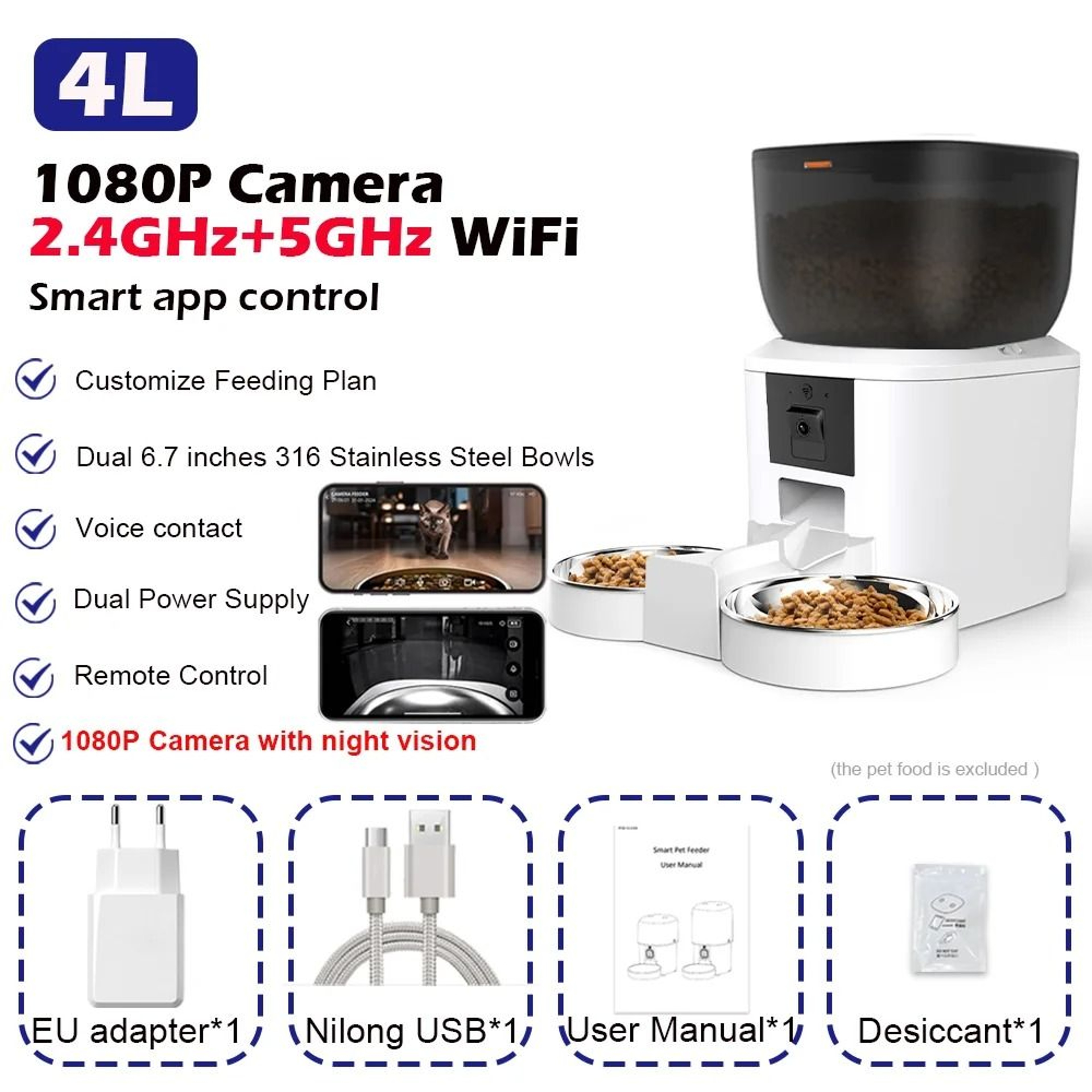 Furpipi 8L Smart Vision Automatic Pet Feeder 11