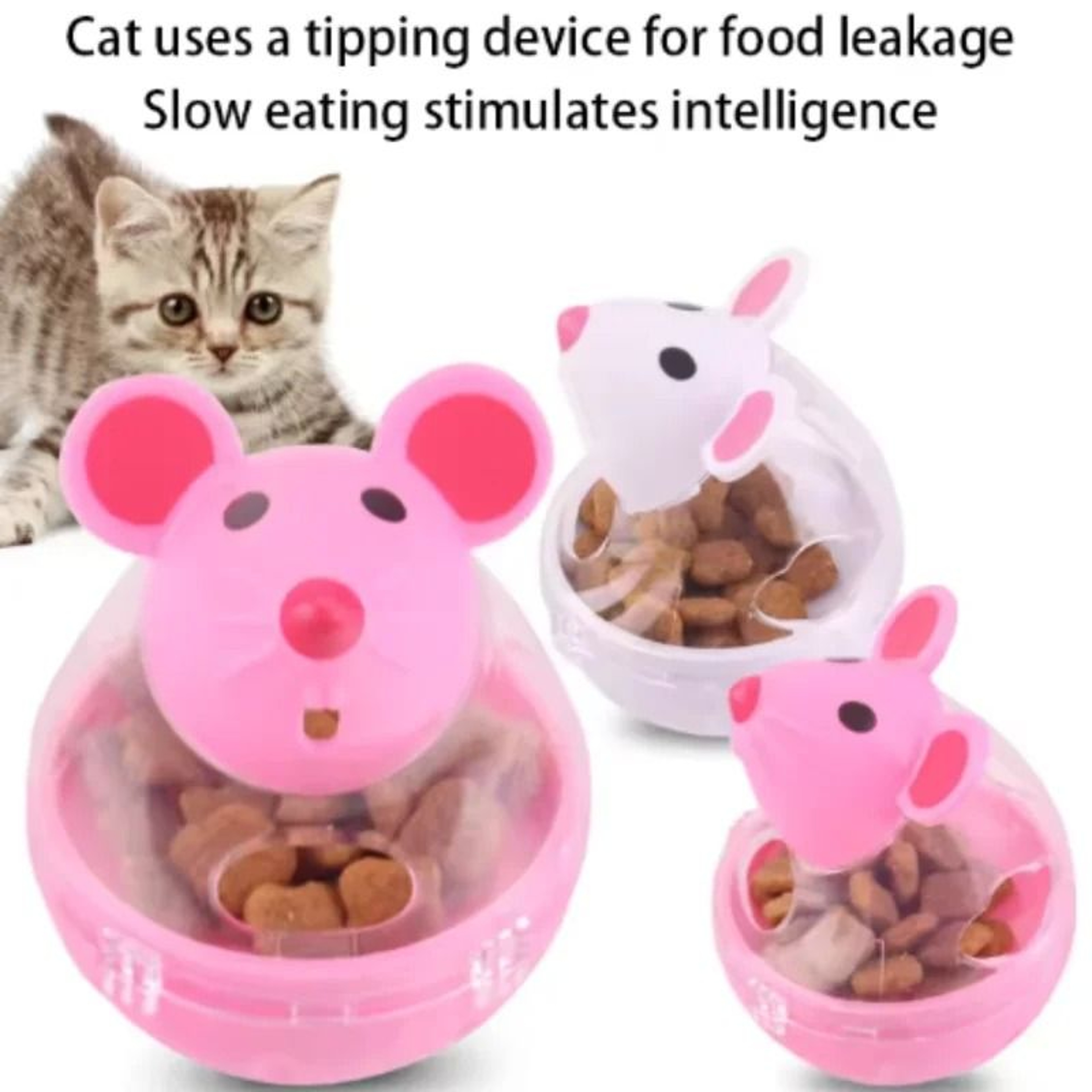 Interactive Mouse Tumbler Food Dispenser 2
