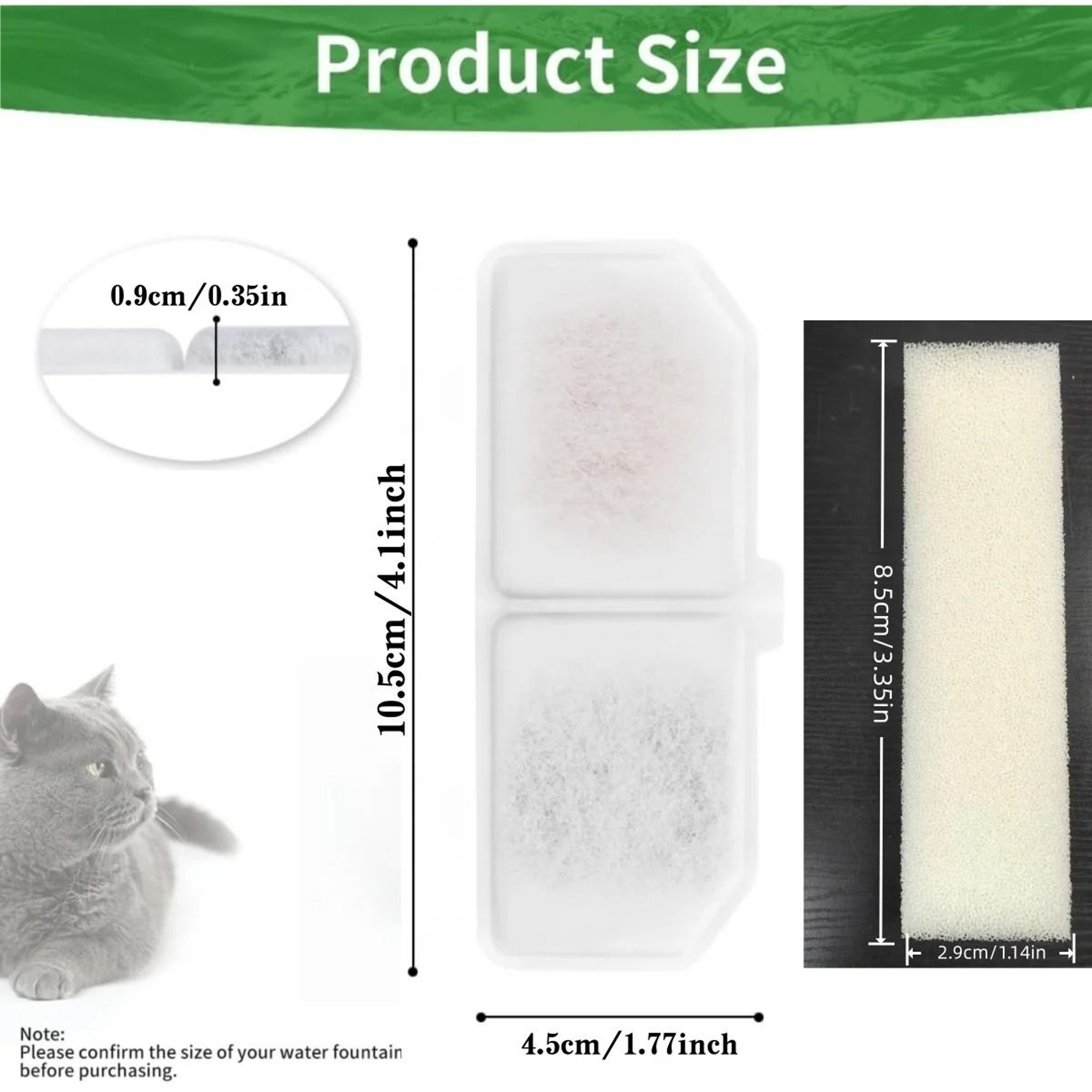 TripleAction HighDensity Replacement Filter Cotton 1