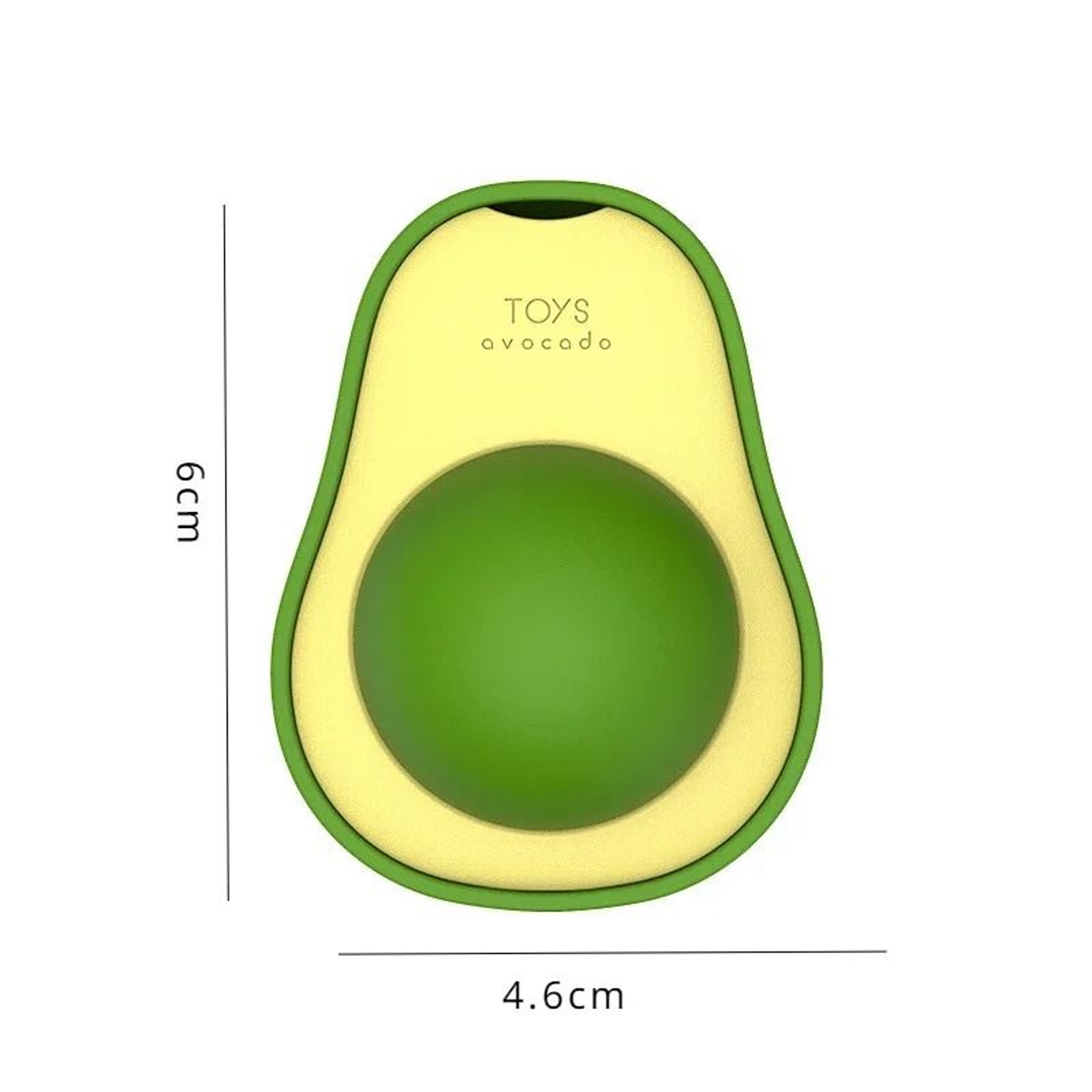 Natural Avocado Catnip WallMount Ball 2