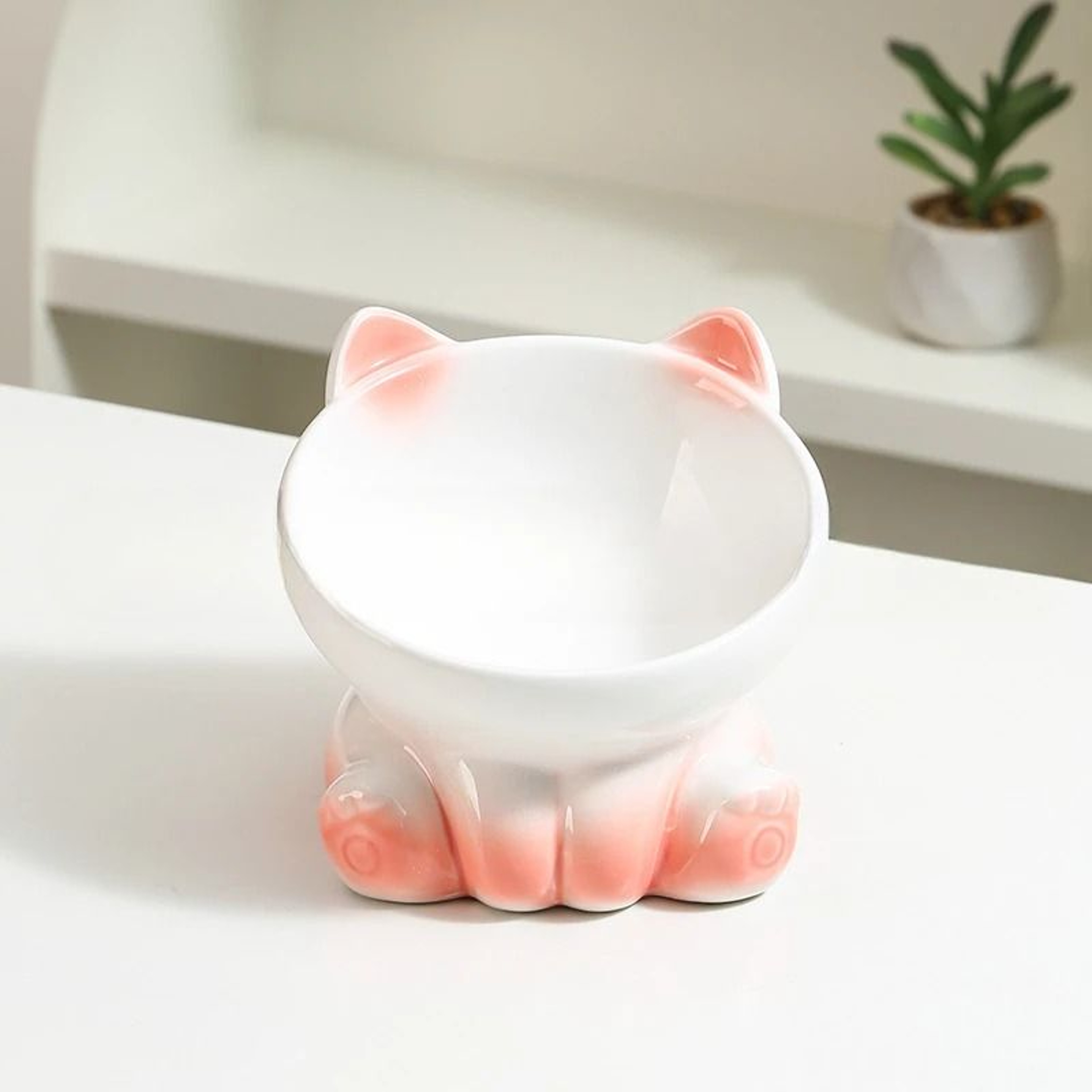 Ergonomic Gradient Ceramic Tall Bowl 5