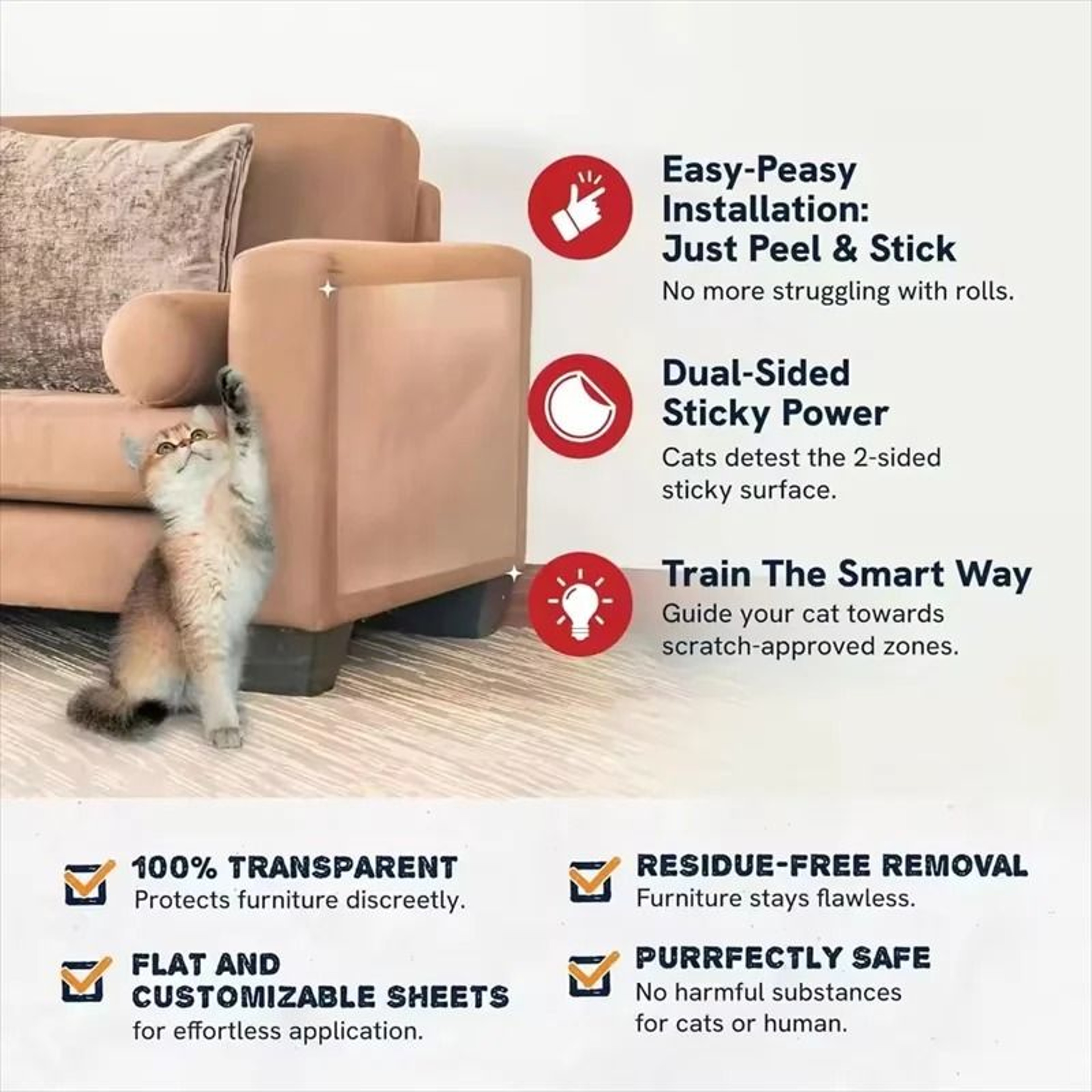 Invisible ShieldTech PVC Furniture Protection Guards 5