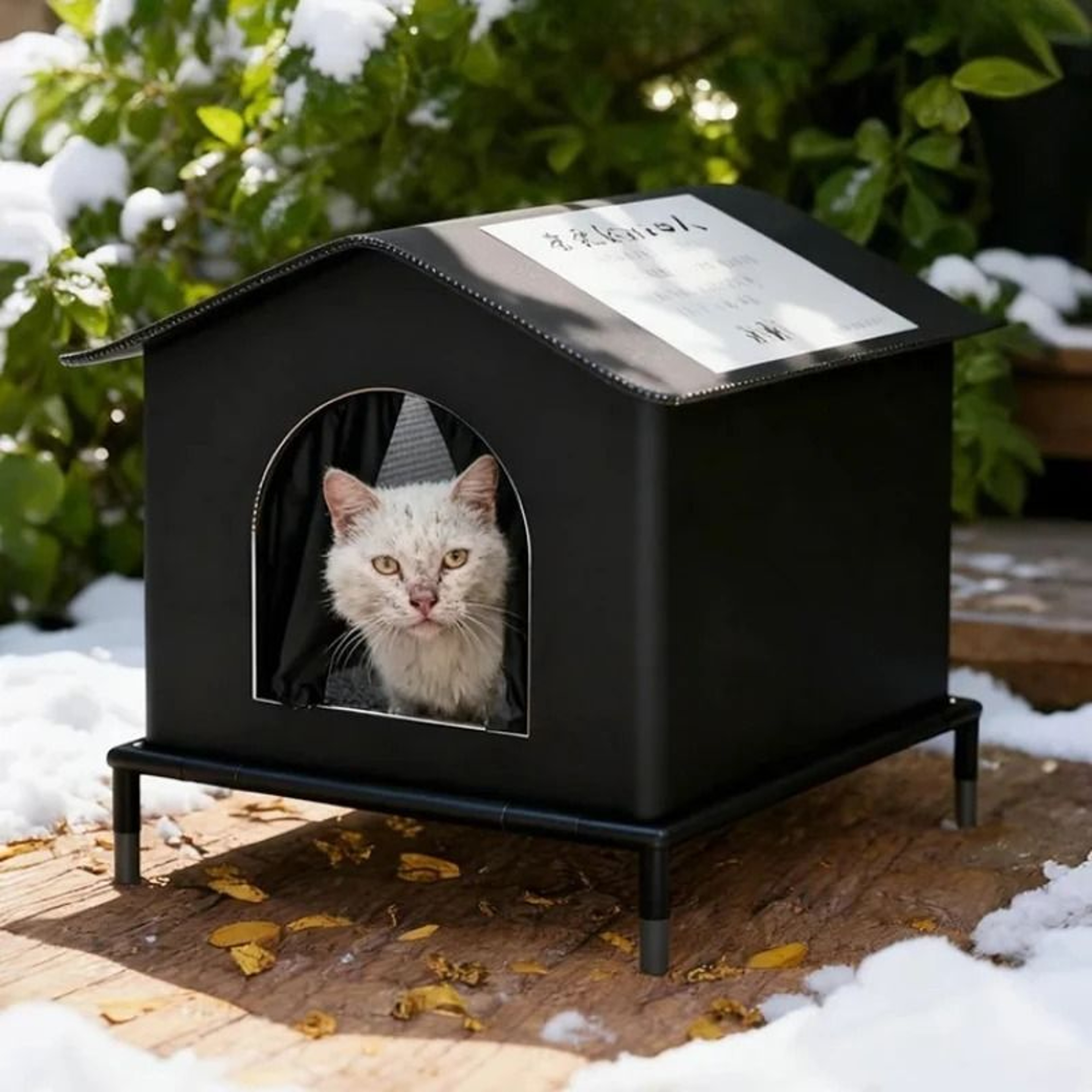ArcticShield Weatherproof Outdoor Cat Villa 10