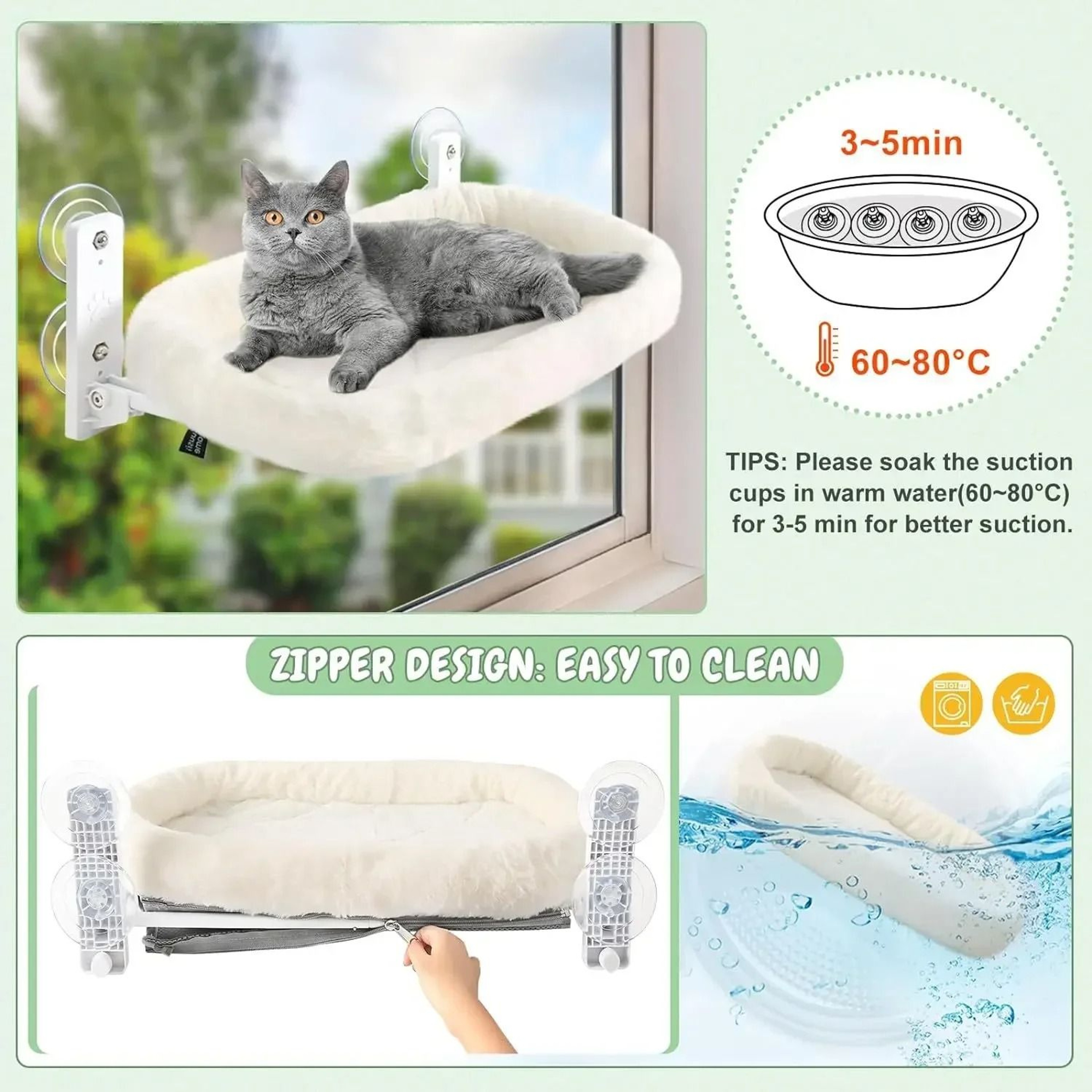VistaView Panoramic Cat Window Hammock 2