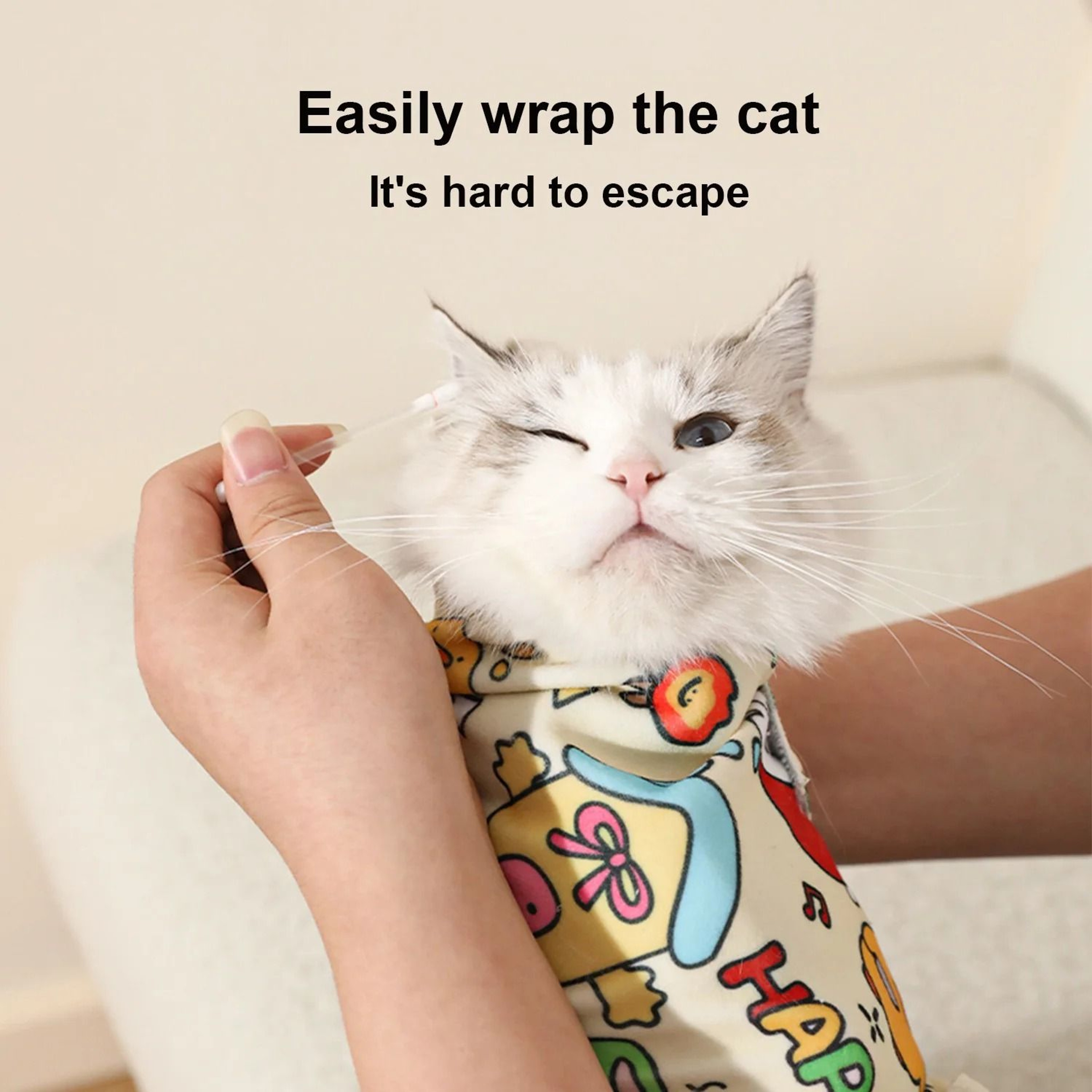SafeRestraint Burrito Grooming Swaddle 1