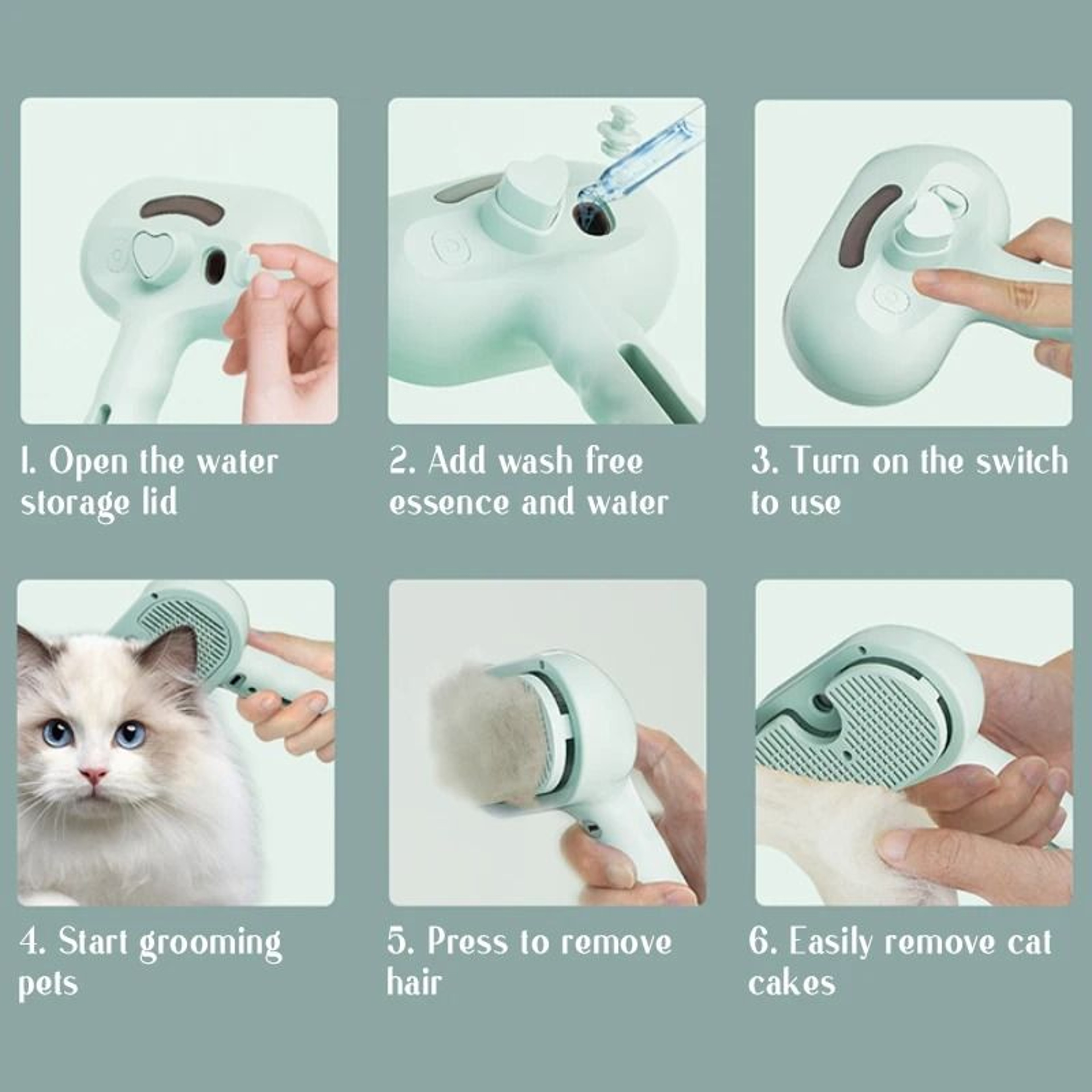 HydroMist Precision Massage Groomer 5