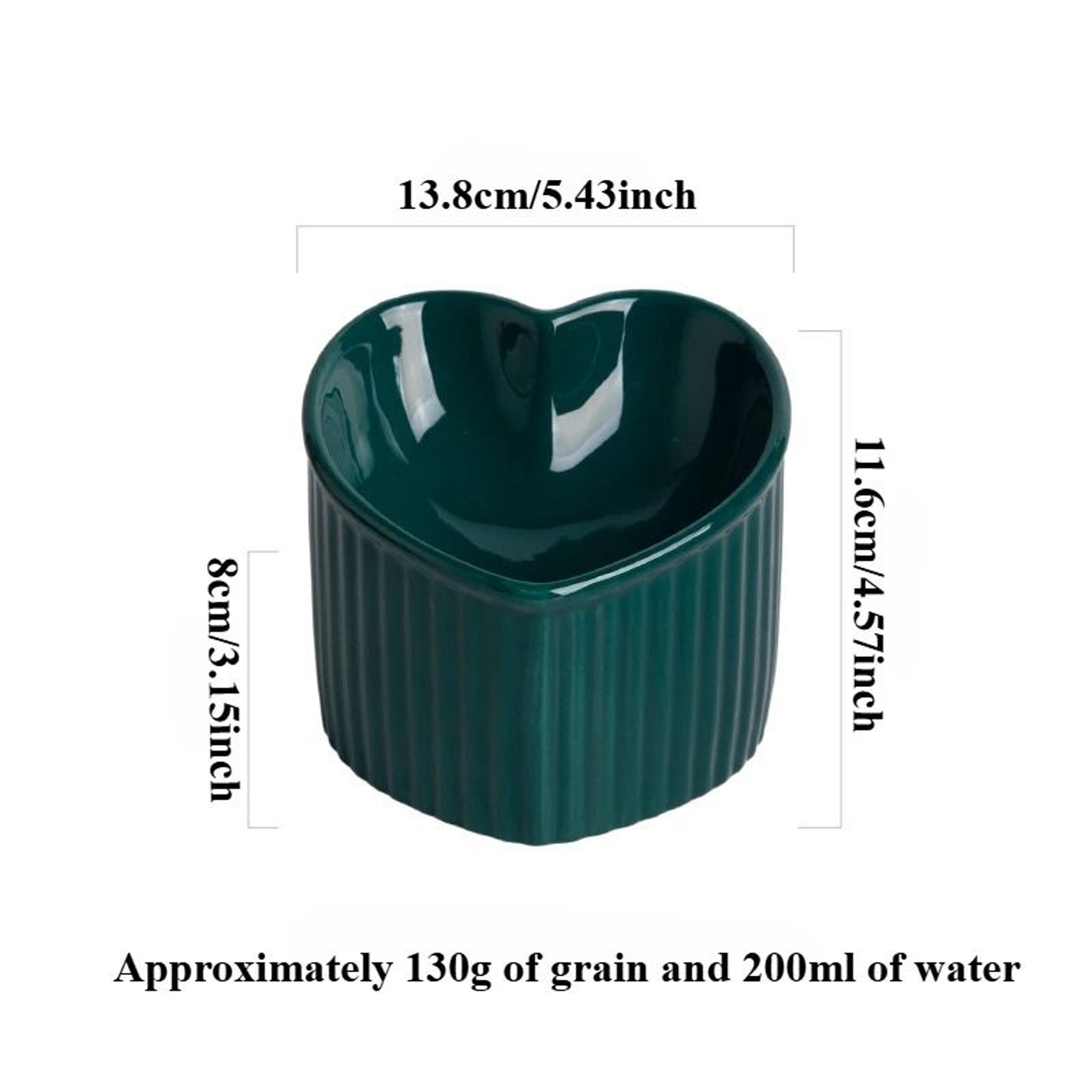 HeartSilhouette Elevated Ceramic Feeder 9