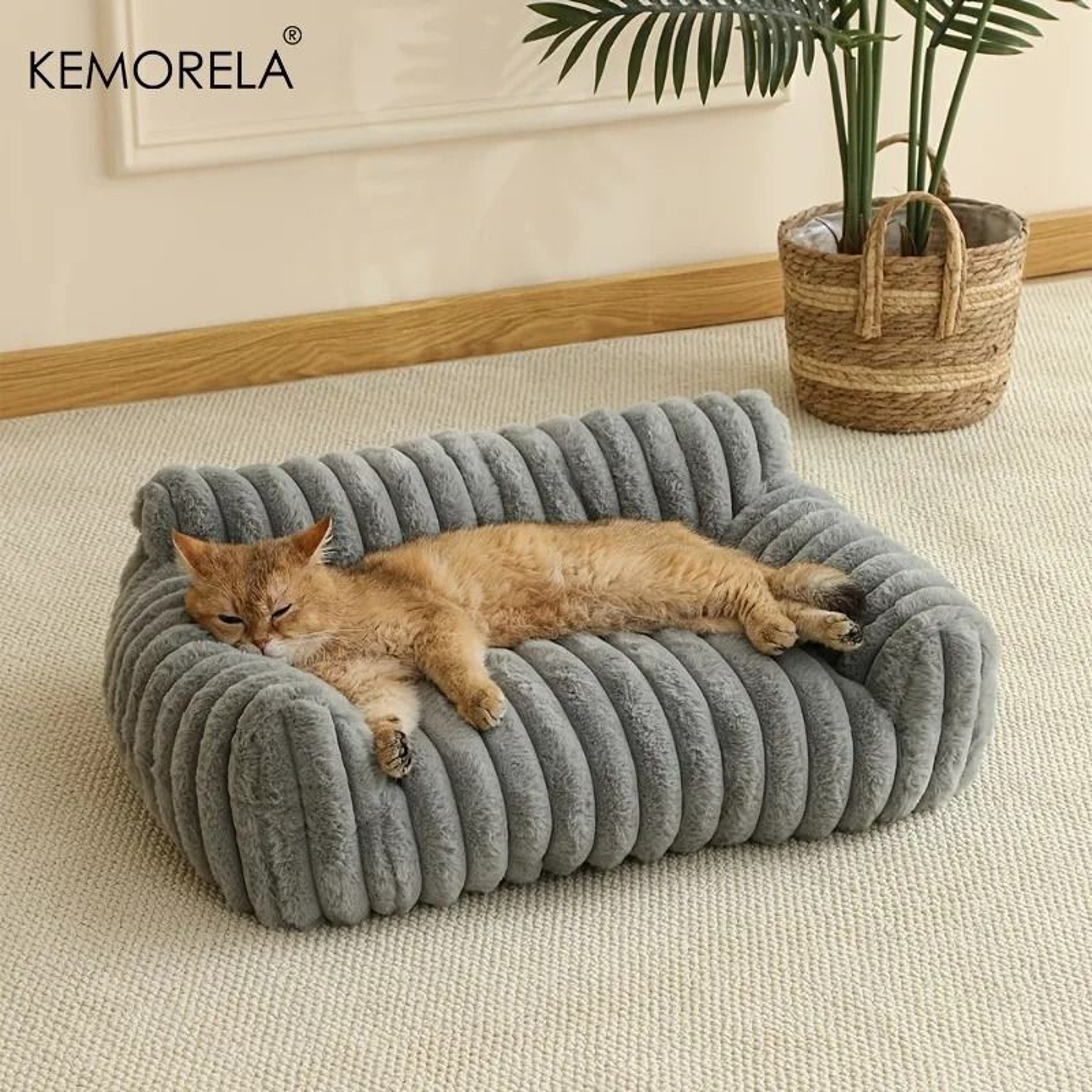 Striped Orthopedic Sofa Module 1