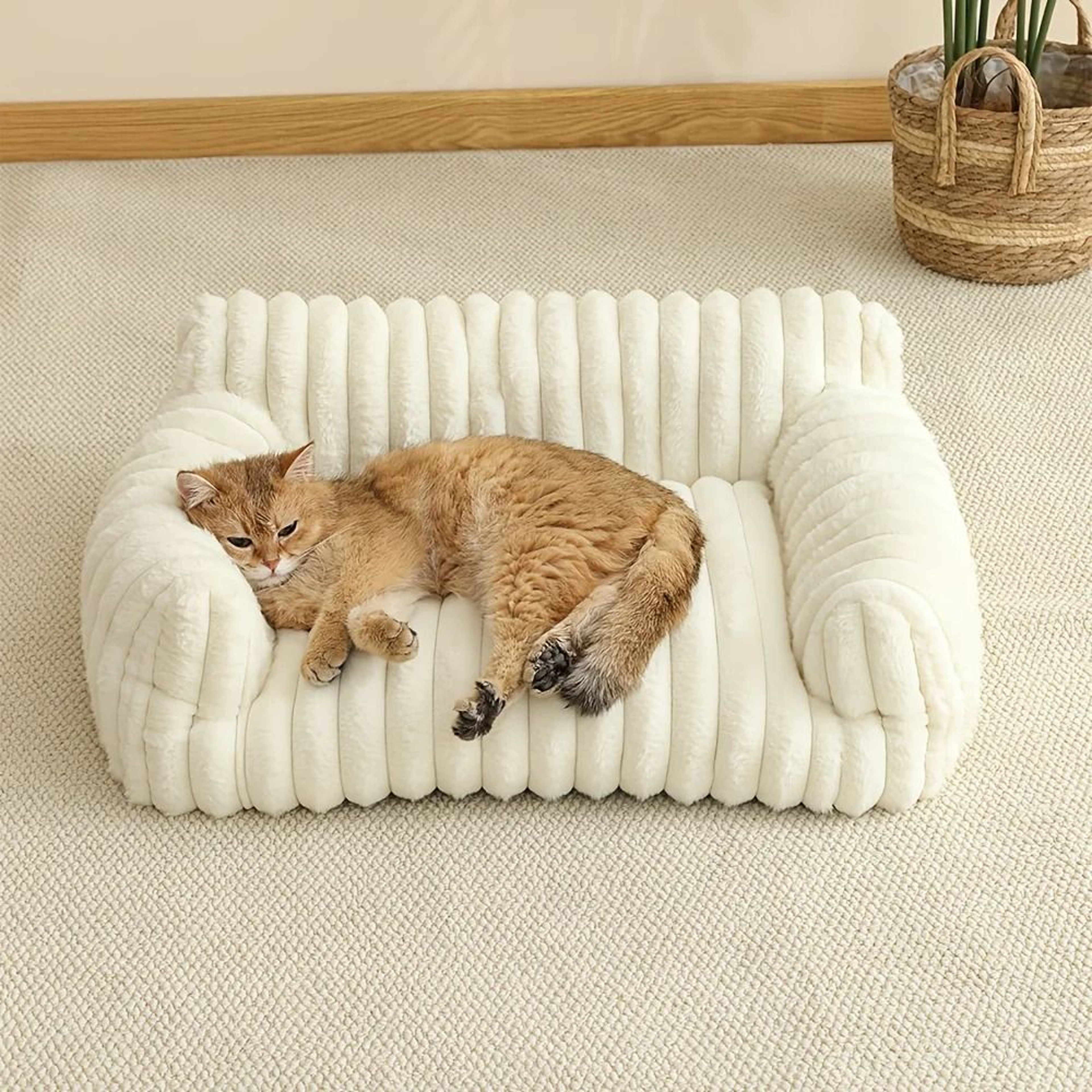 Striped Orthopedic Sofa Module 7
