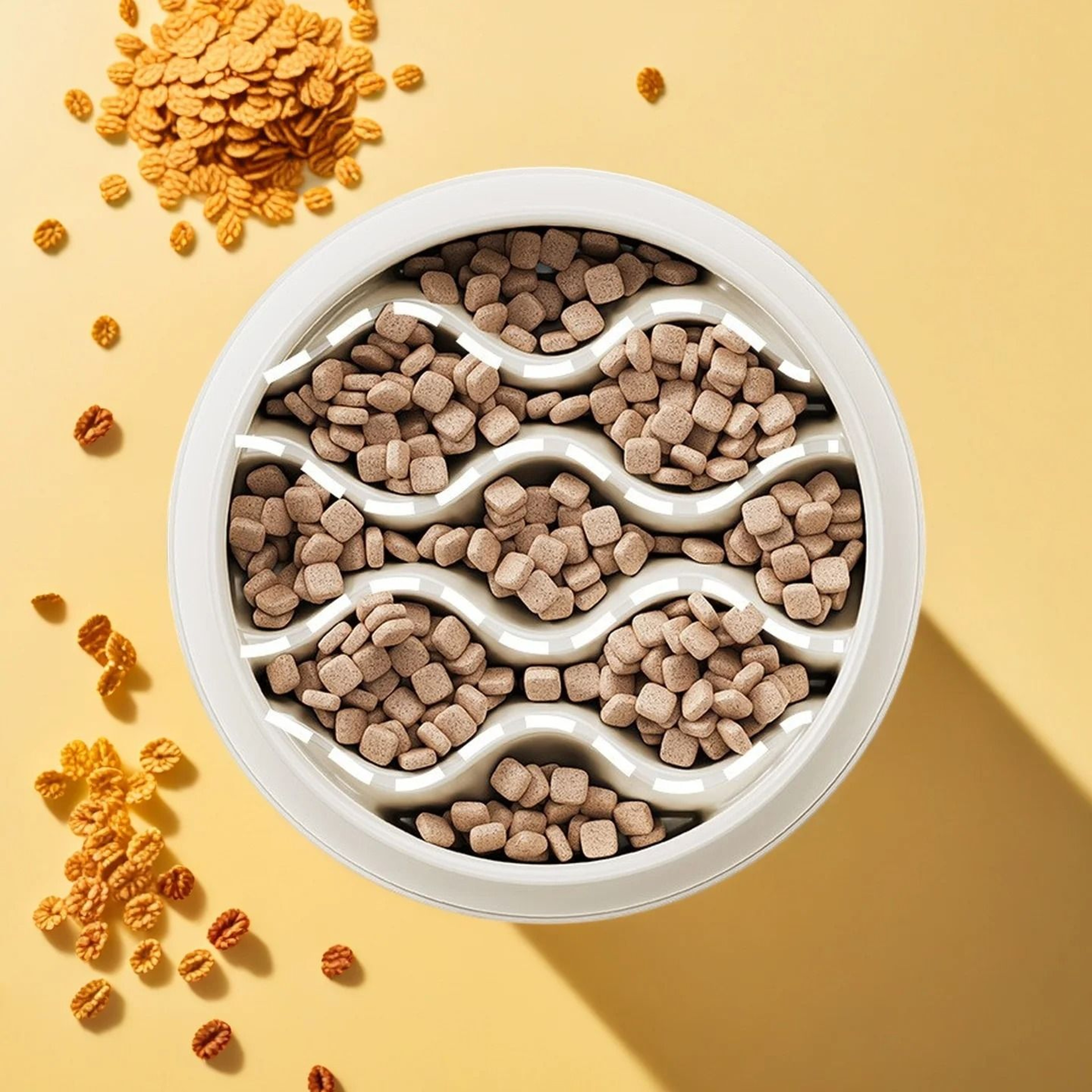 Wavy Pattern SlowFeeder Cat Bowl 1