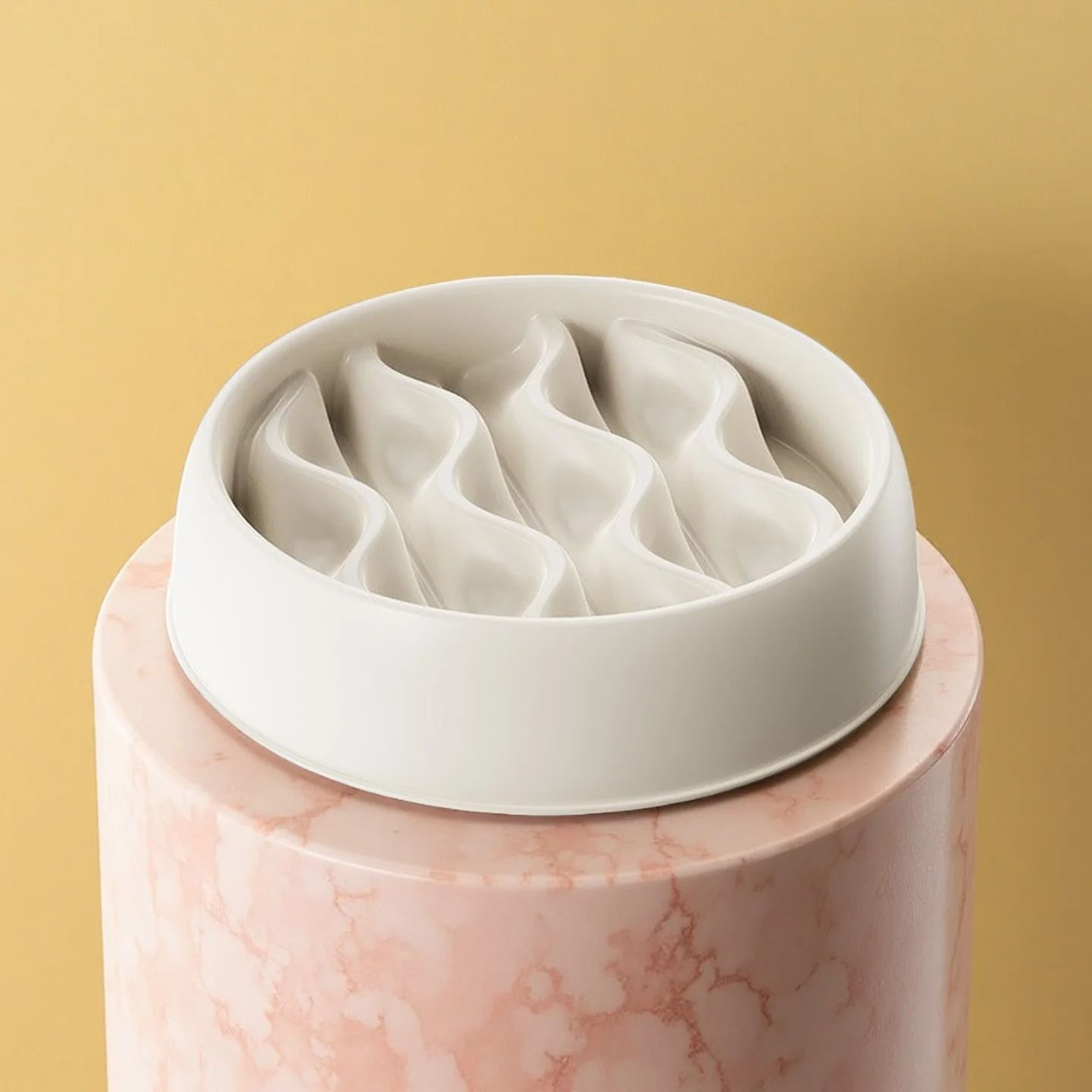 Wavy Pattern SlowFeeder Cat Bowl 4