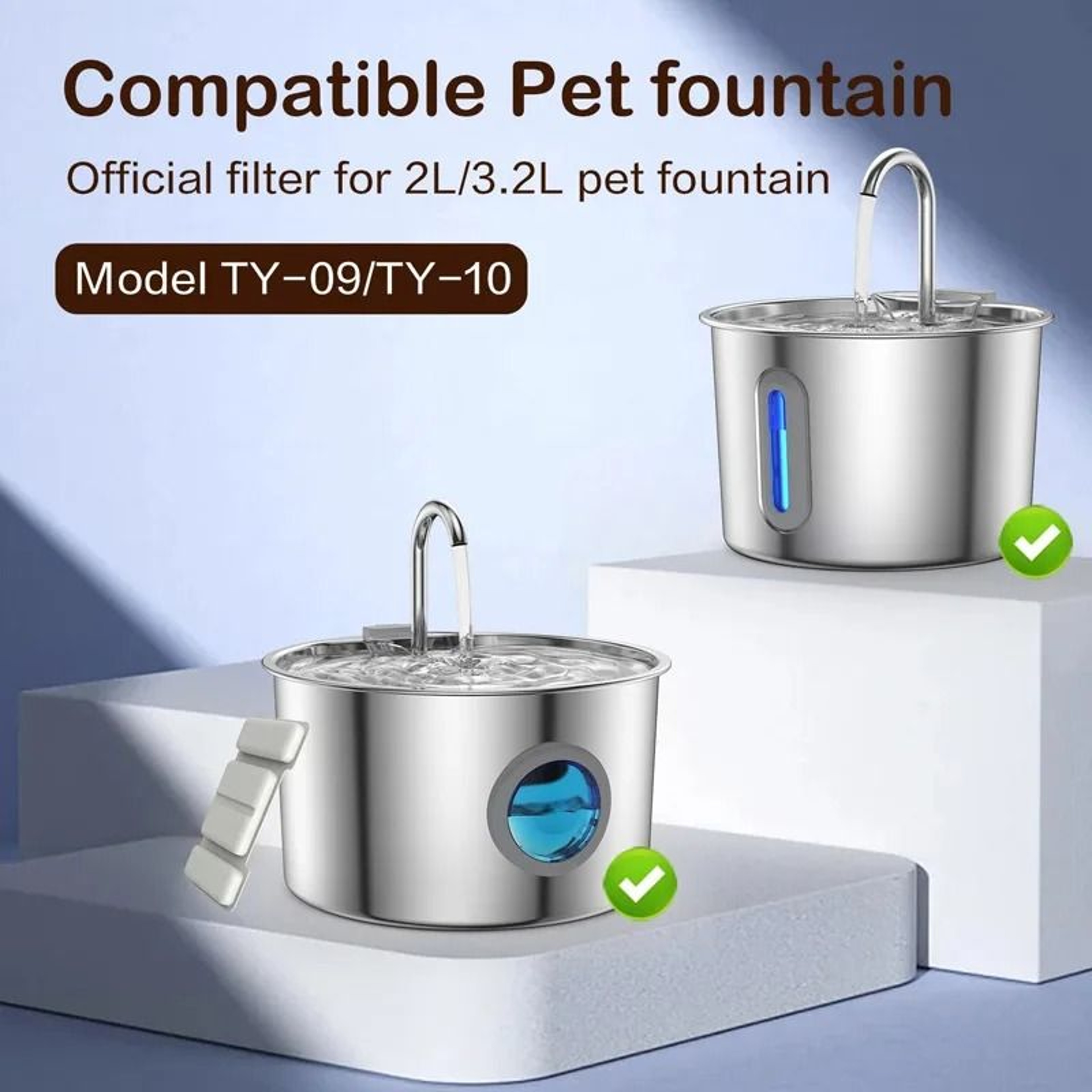 Pet Fountain Filter  Sponge Replacement Set 3