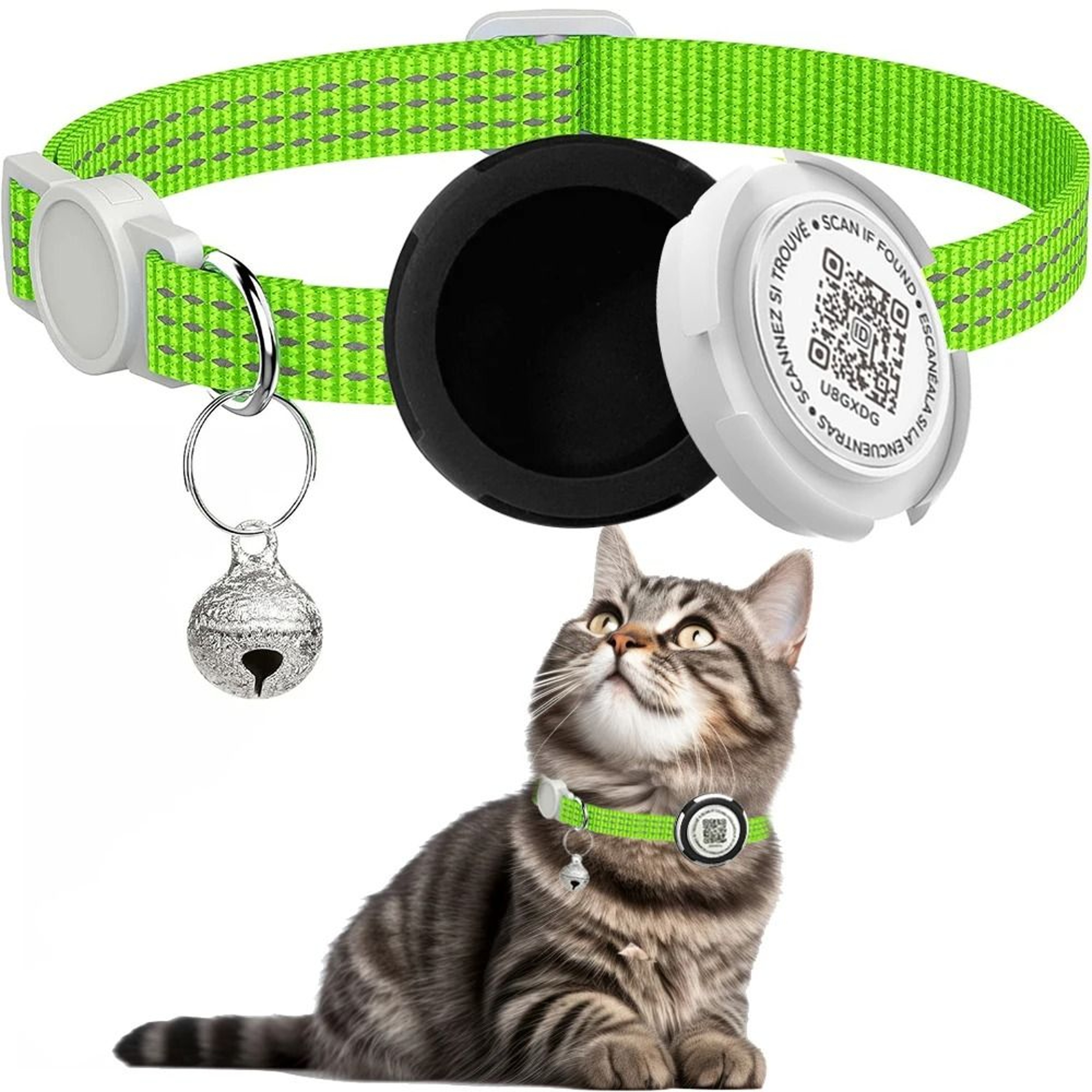 DualProtection AirTag  QR ID Reflective Collar 11