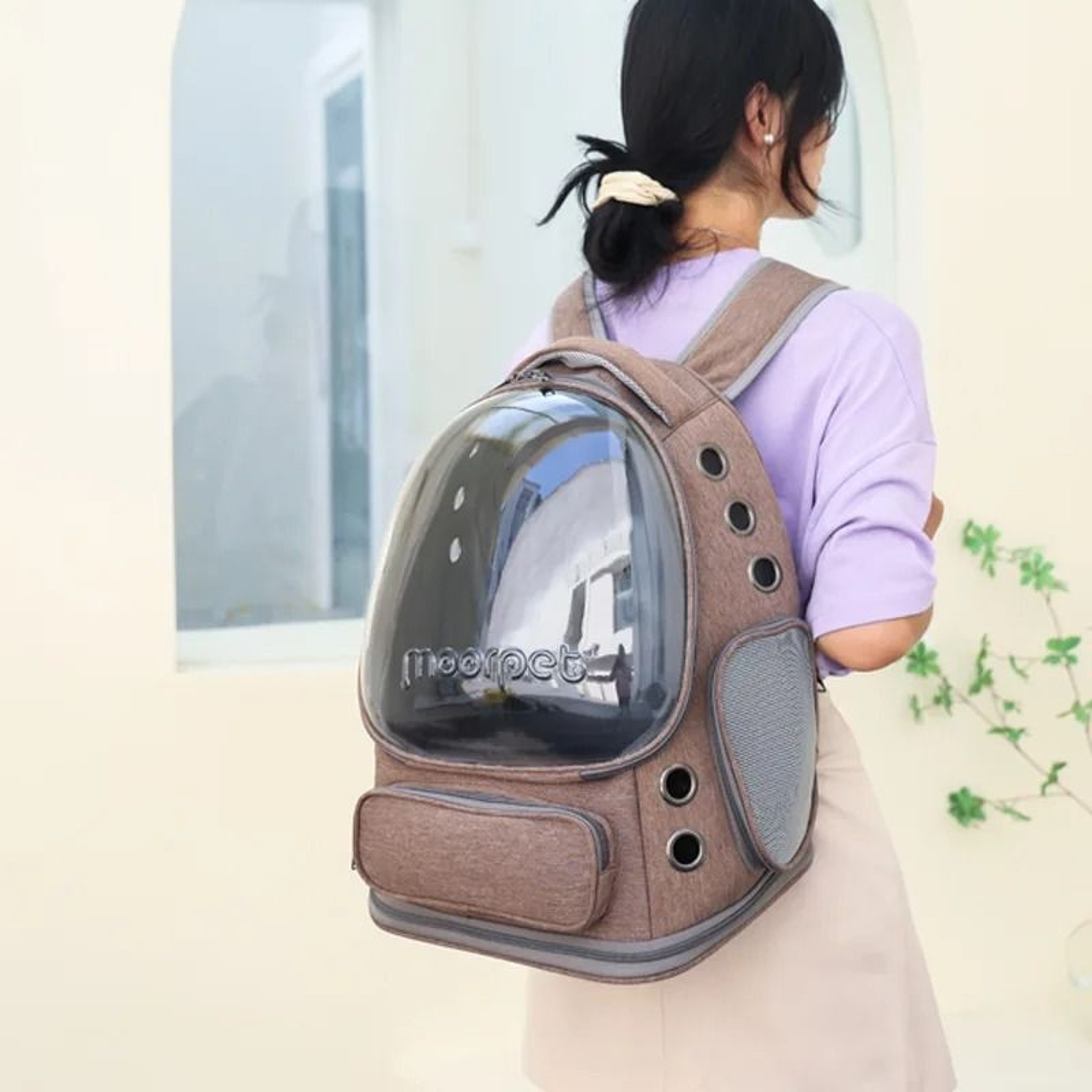 Panoramic Transparent Folding Pet Backpack 5