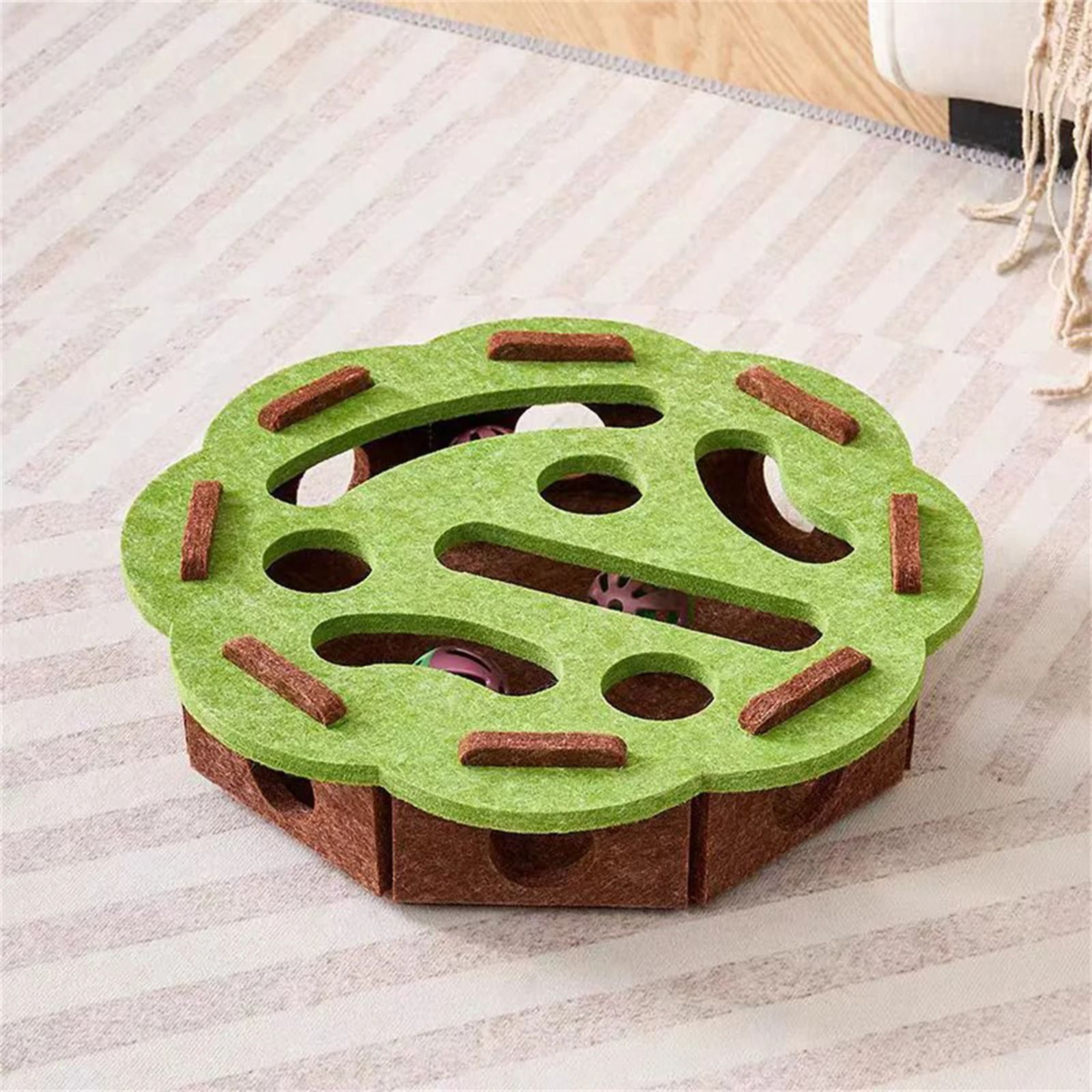 Interactive Felt Swiss Cheese Puzzle Box 1