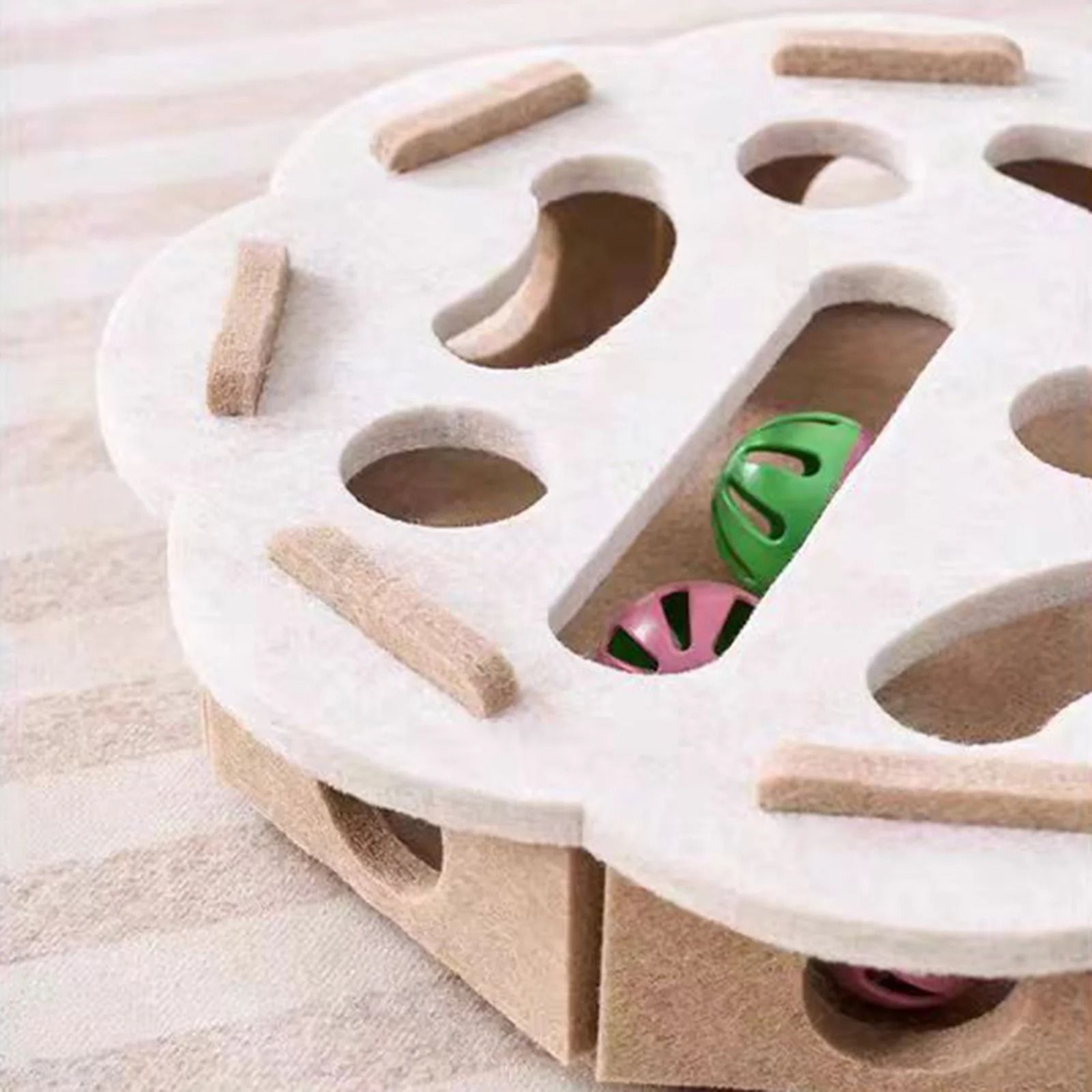 Interactive Felt Swiss Cheese Puzzle Box 3