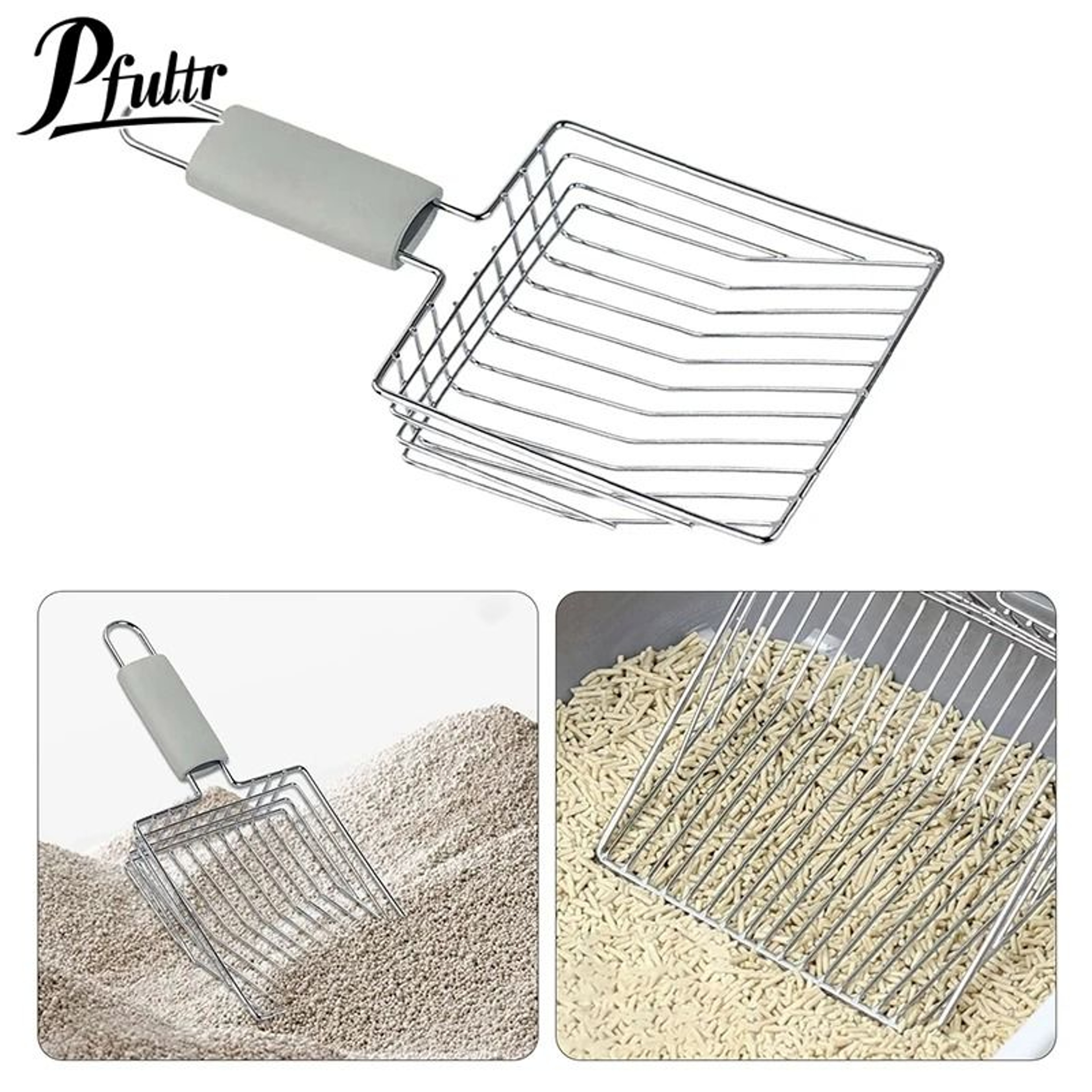 HeavyDuty Aluminum Alloy Cat Litter Scoop 0