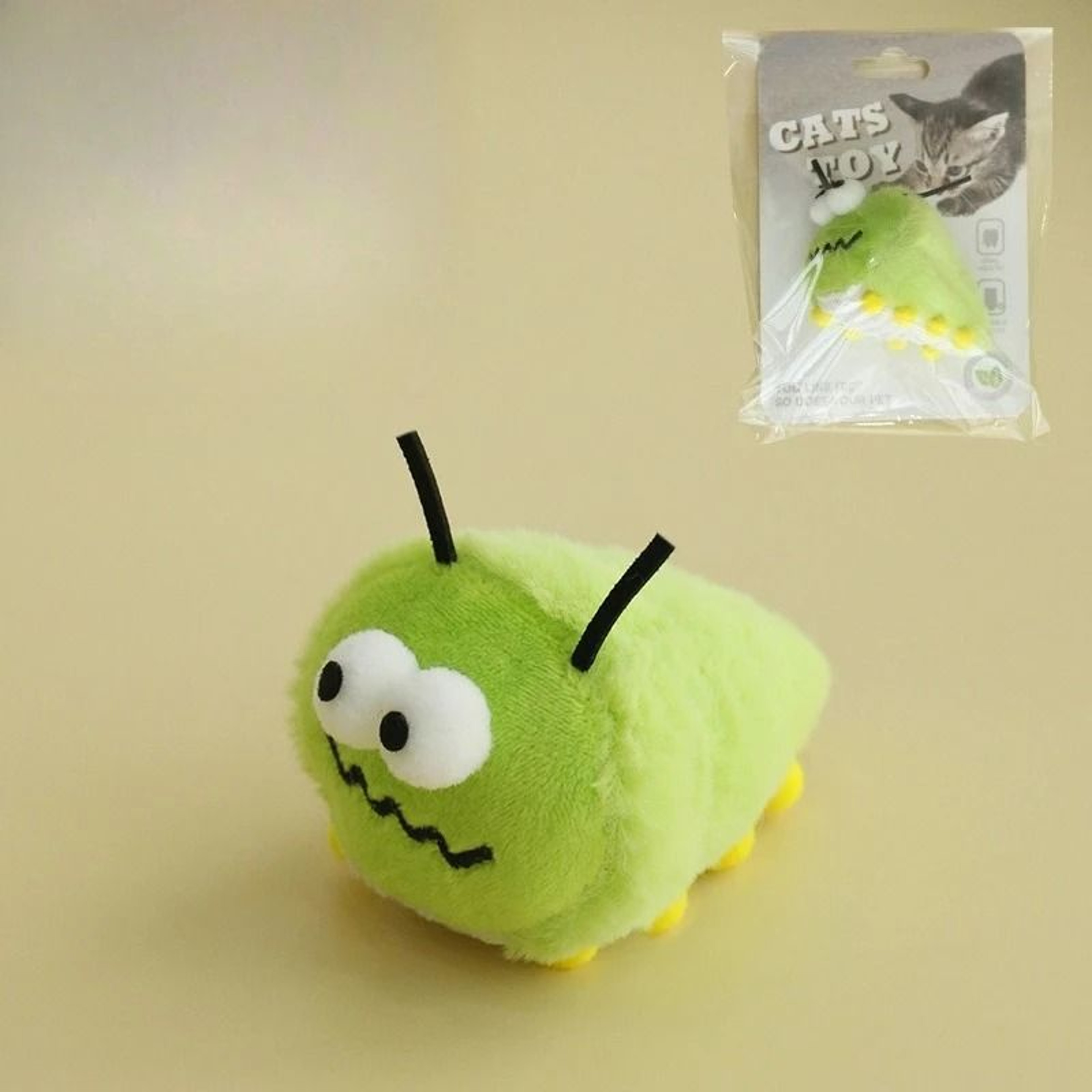Green Garden Bug Interactive Catnip Toy 2