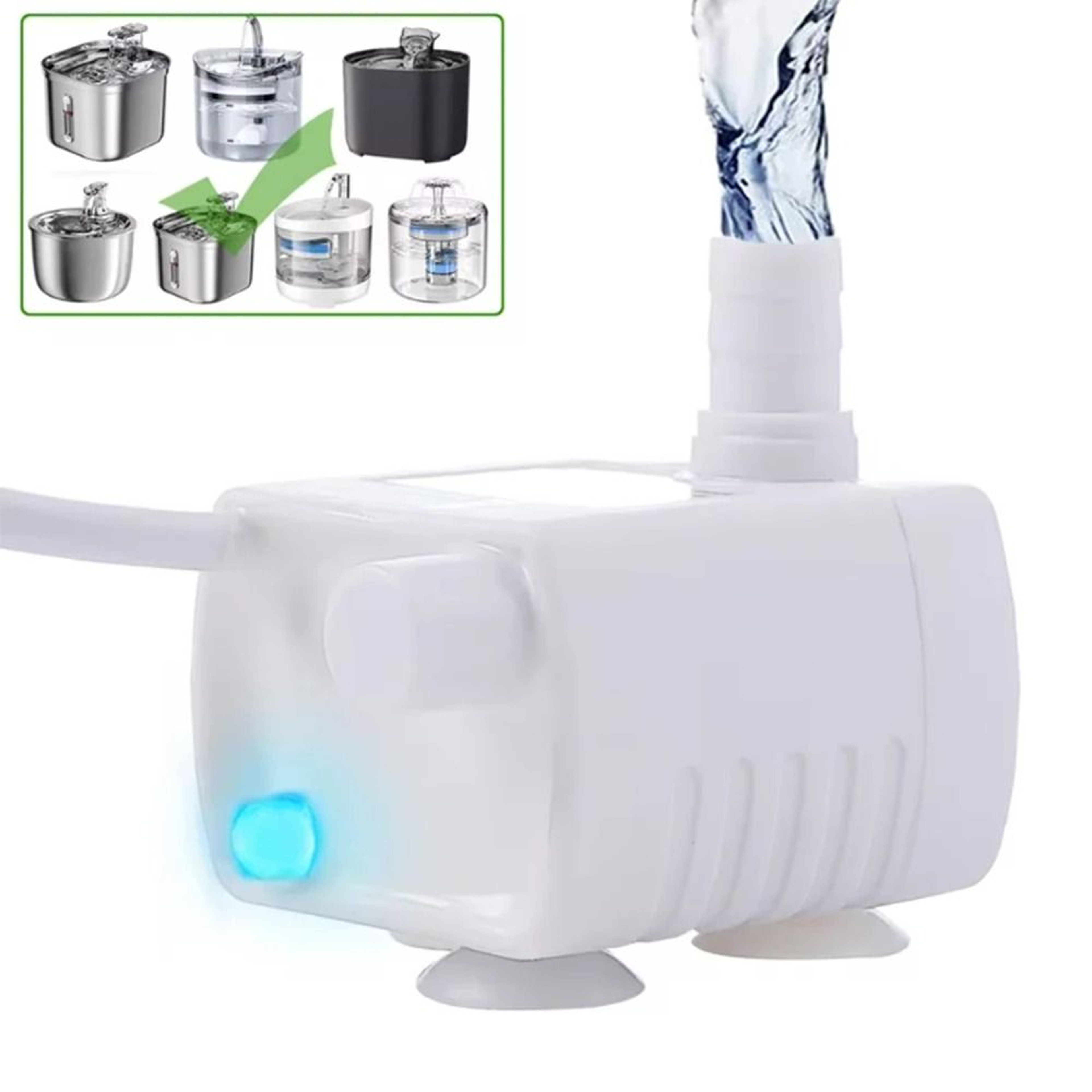 AquaFlow Silent LED Fountain Replacement Pump 3