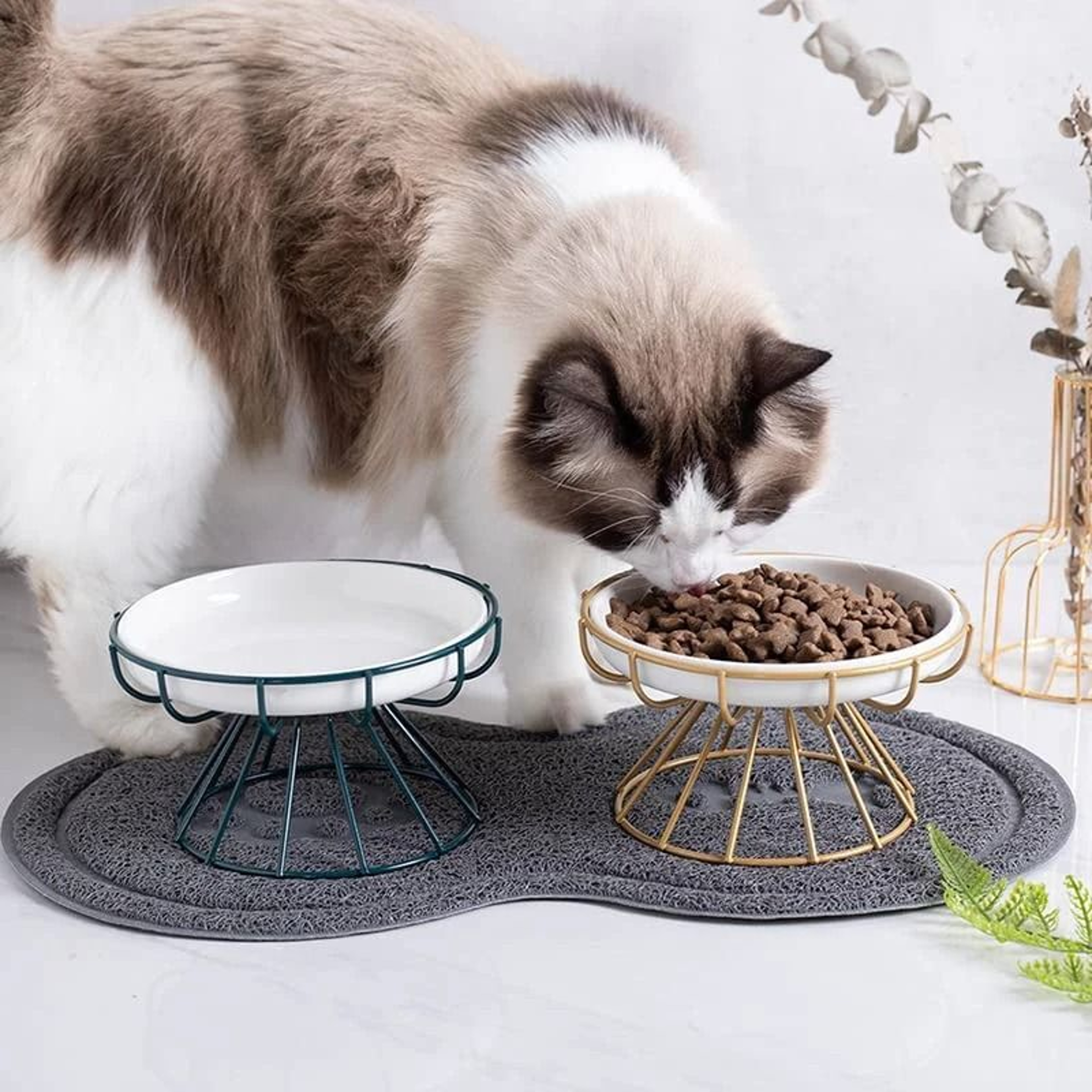 Industrial Chic Elevated Pet Feeding Stand 0
