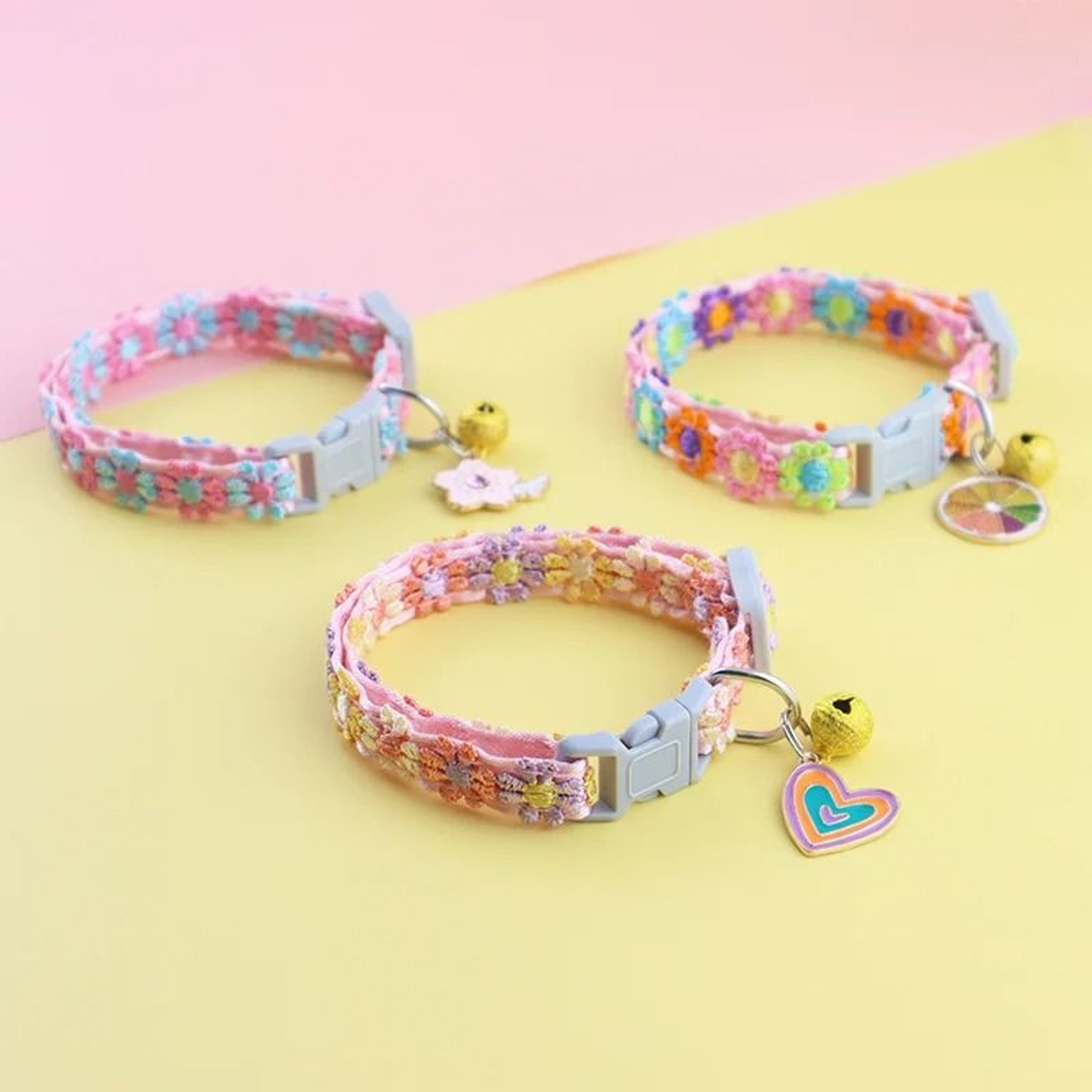 PawPrint Cartoon Pastel Charm Collar 3
