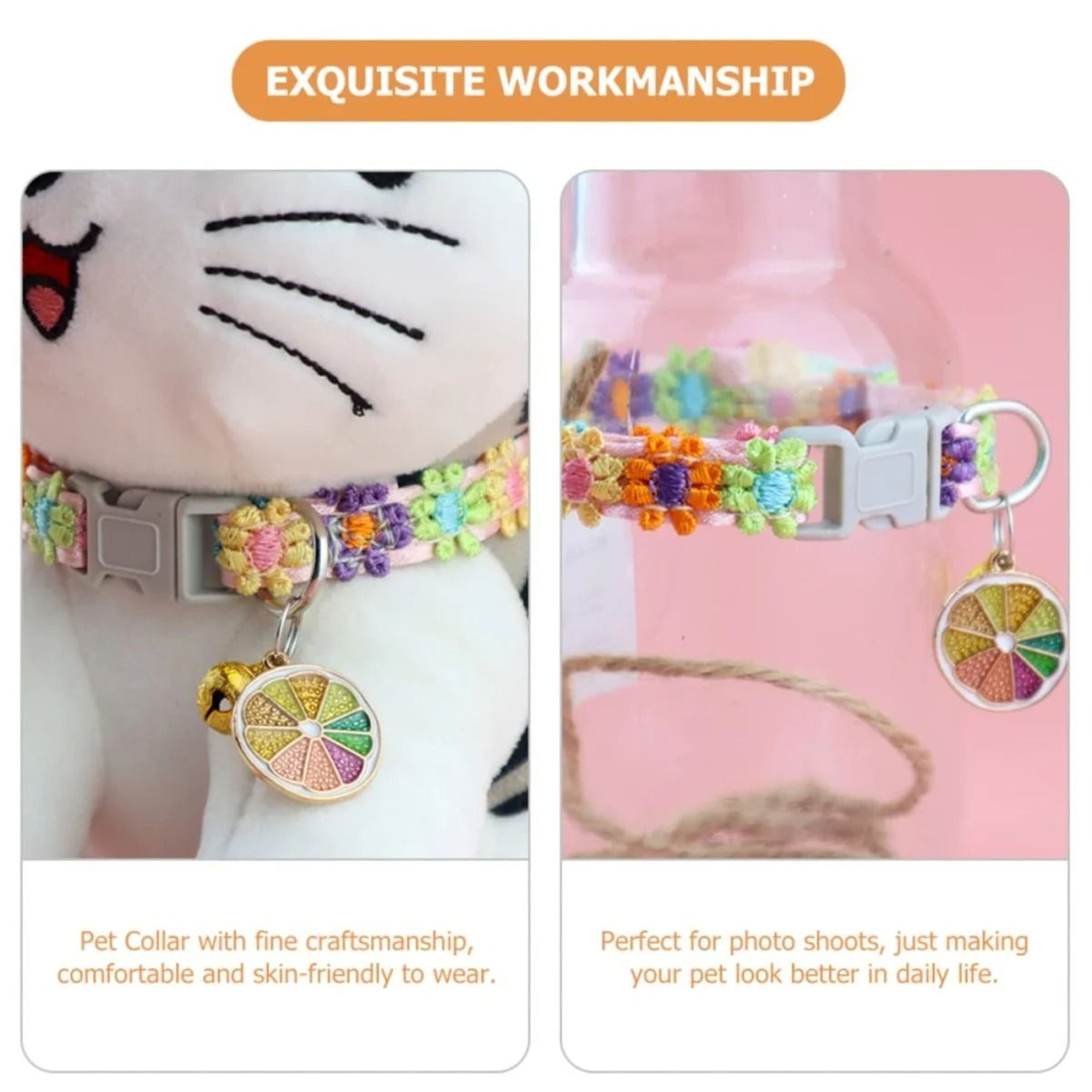 PawPrint Cartoon Pastel Charm Collar 5