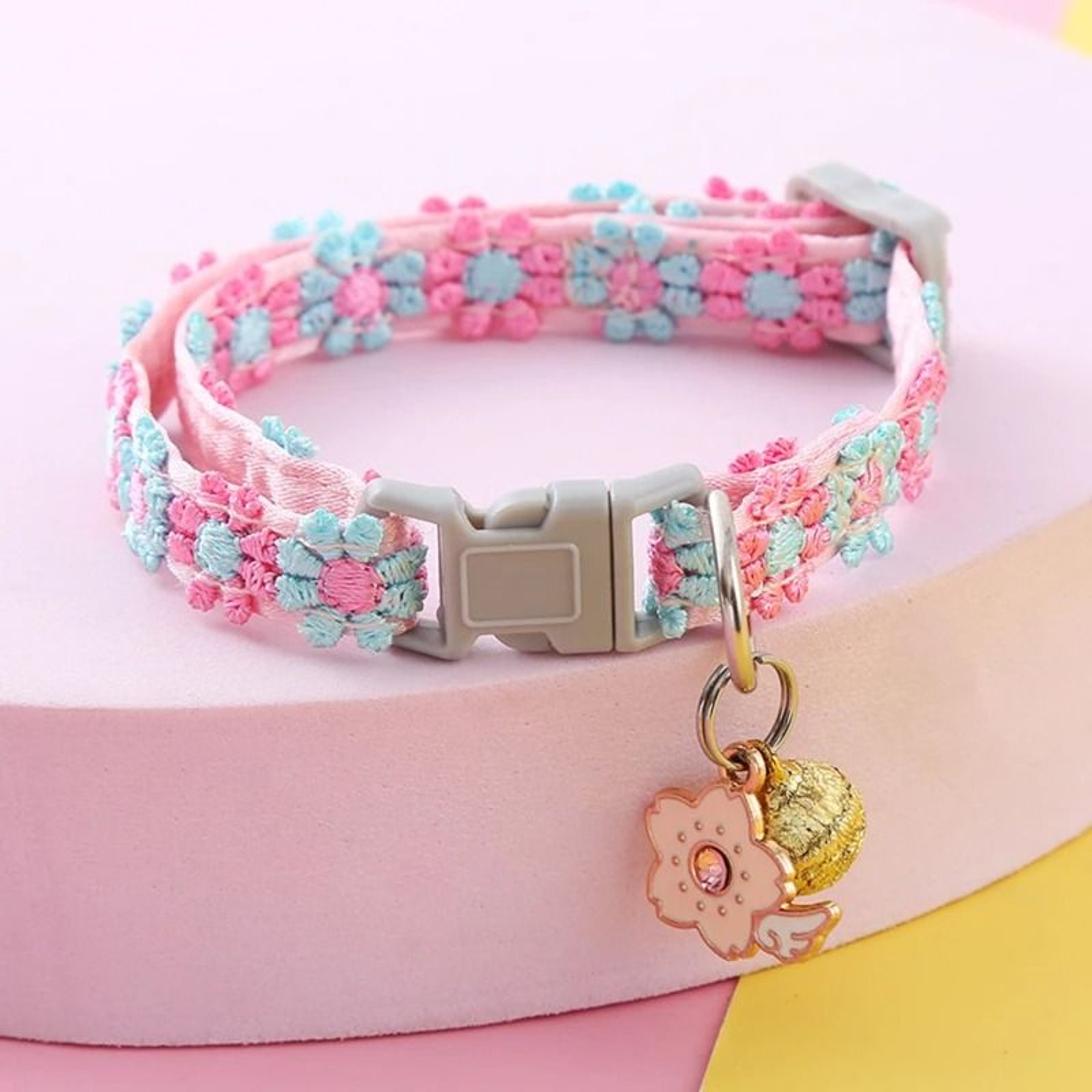 PawPrint Cartoon Pastel Charm Collar 6