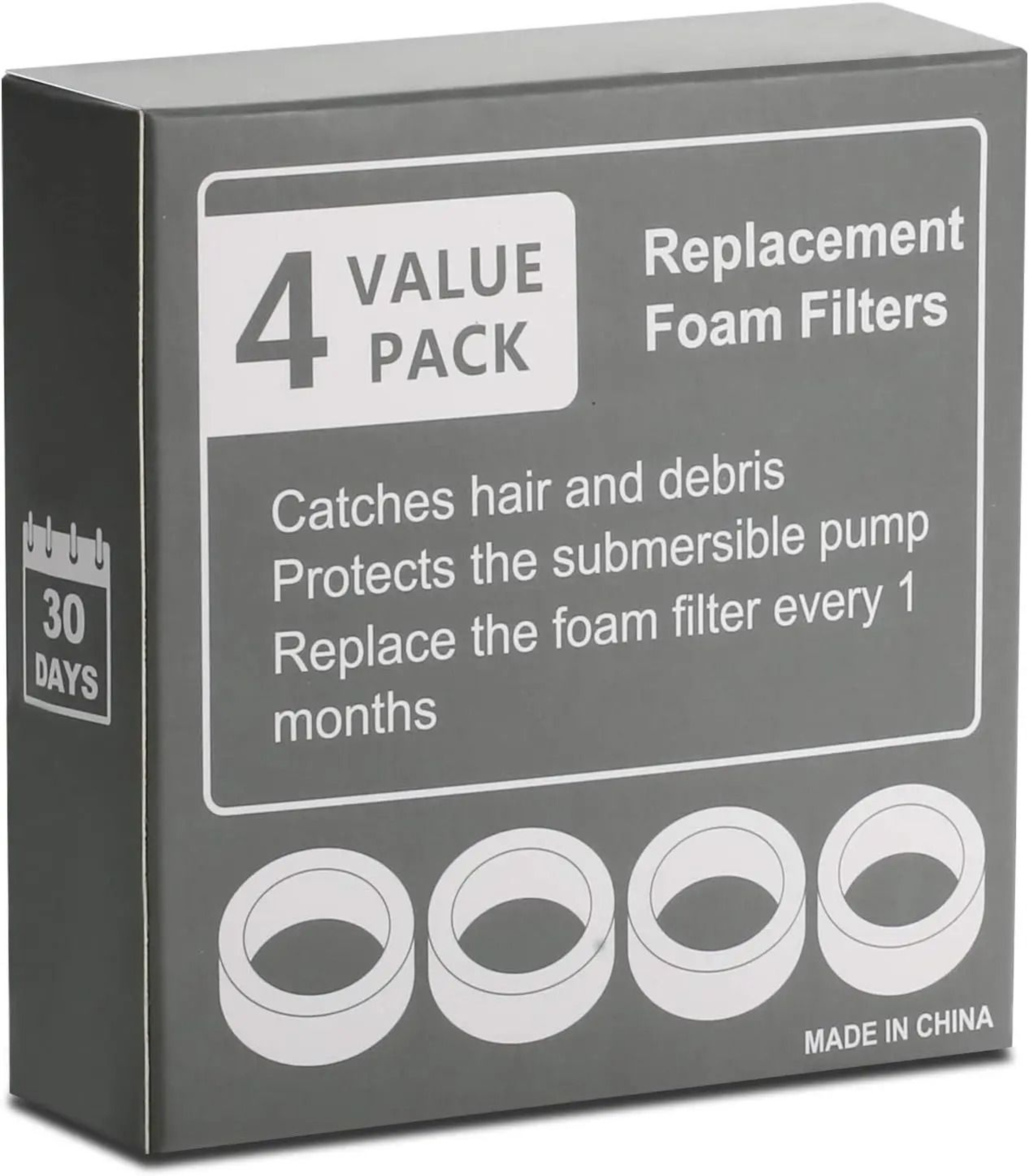 AeroFlow Pump Protection Foam Filters 4Pack 6