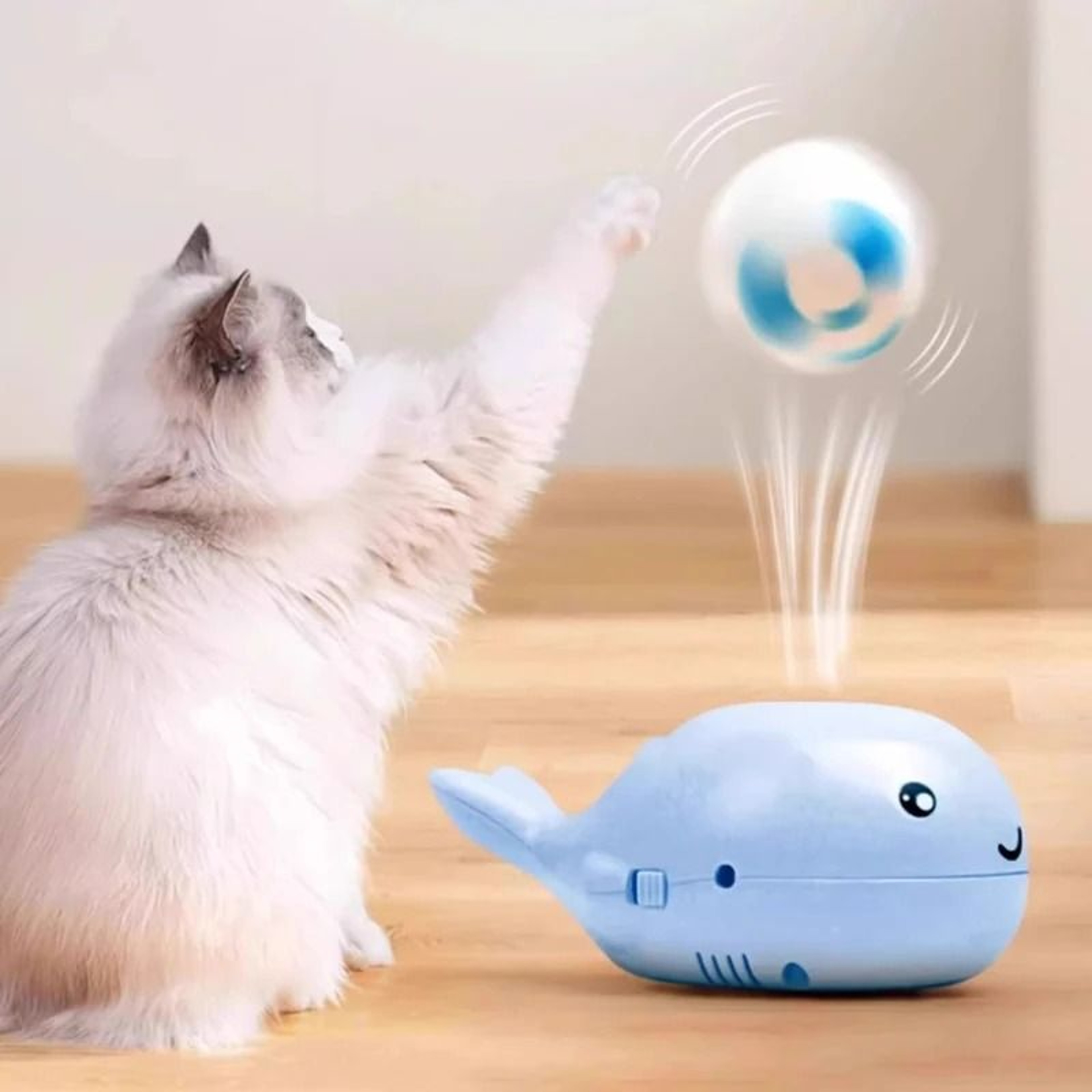 Floating Ball Electric Whale Cat Toy 1