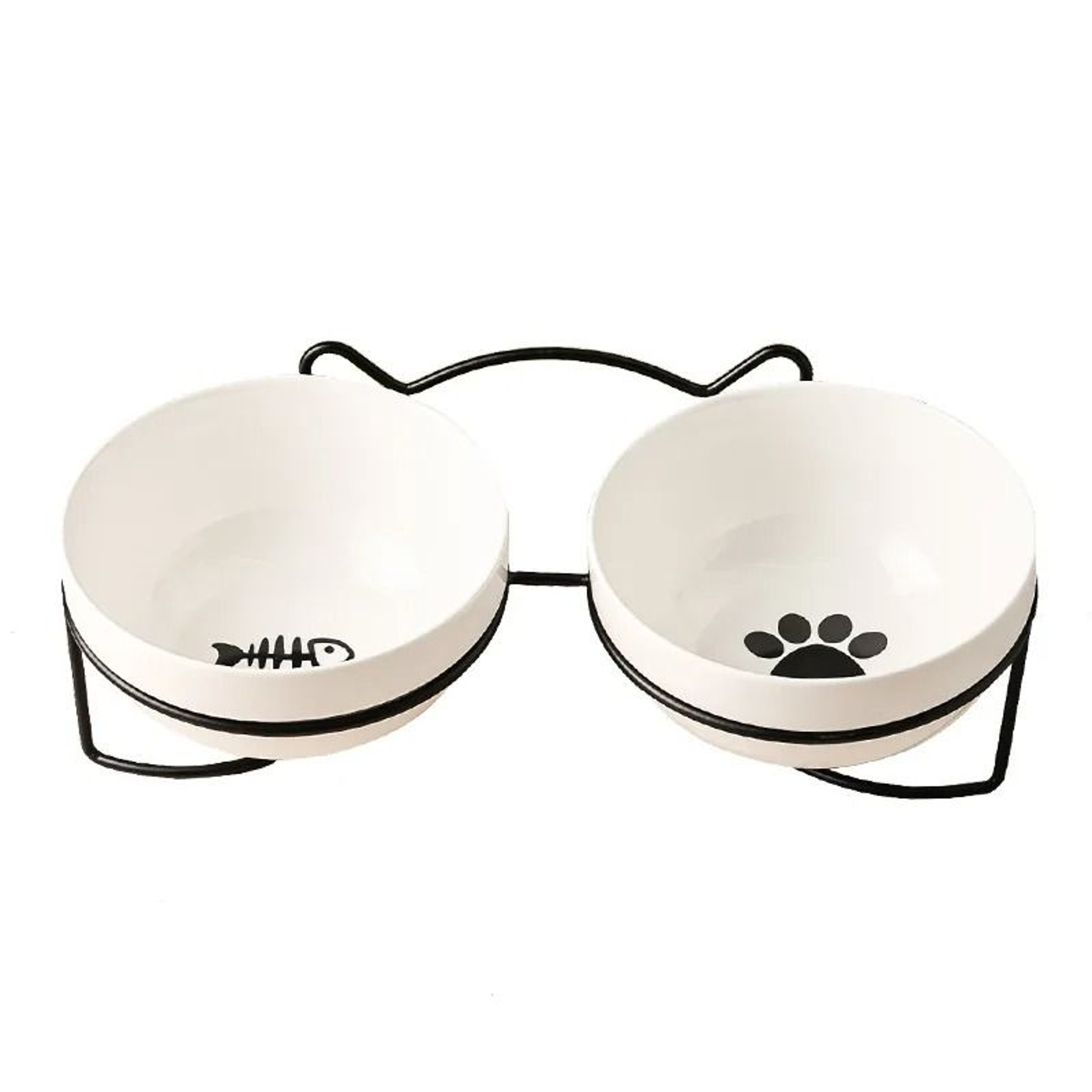 Elevated Ceramic Pet Bowl Station 14