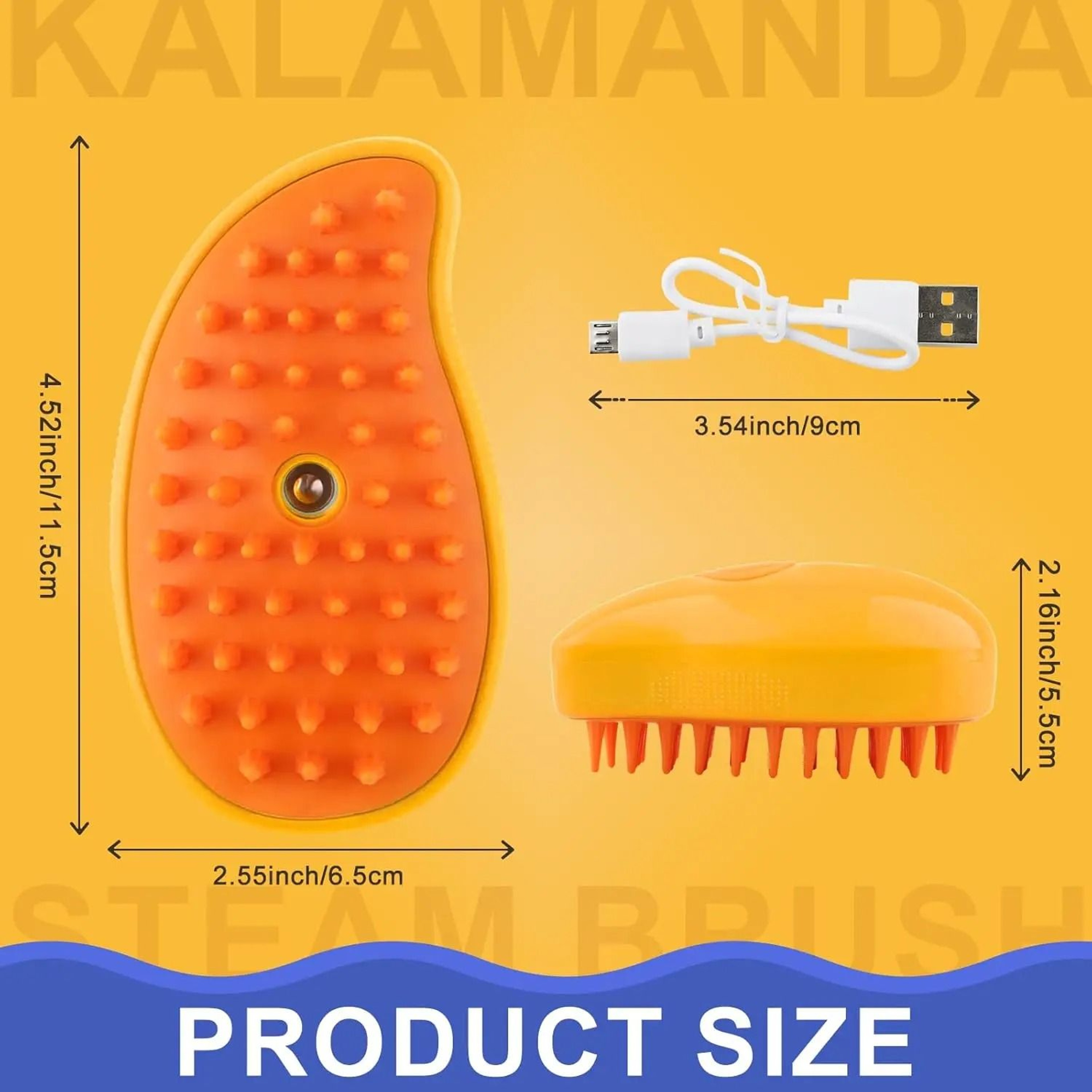 3in1 Pet Steamy Grooming Brush 1