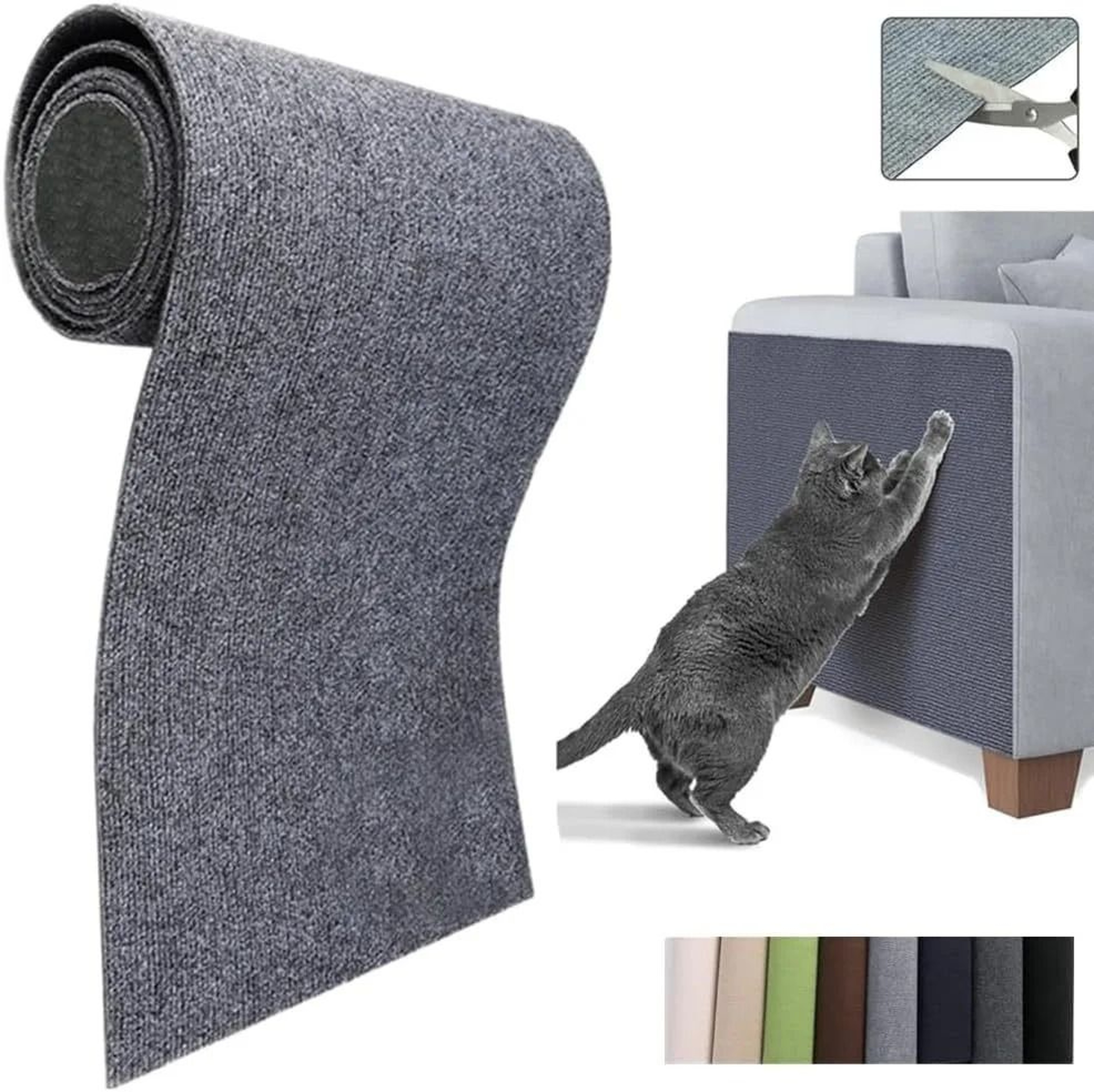 Trimmable SelfAdhesive Cat Scratcher Sofa Protector 3