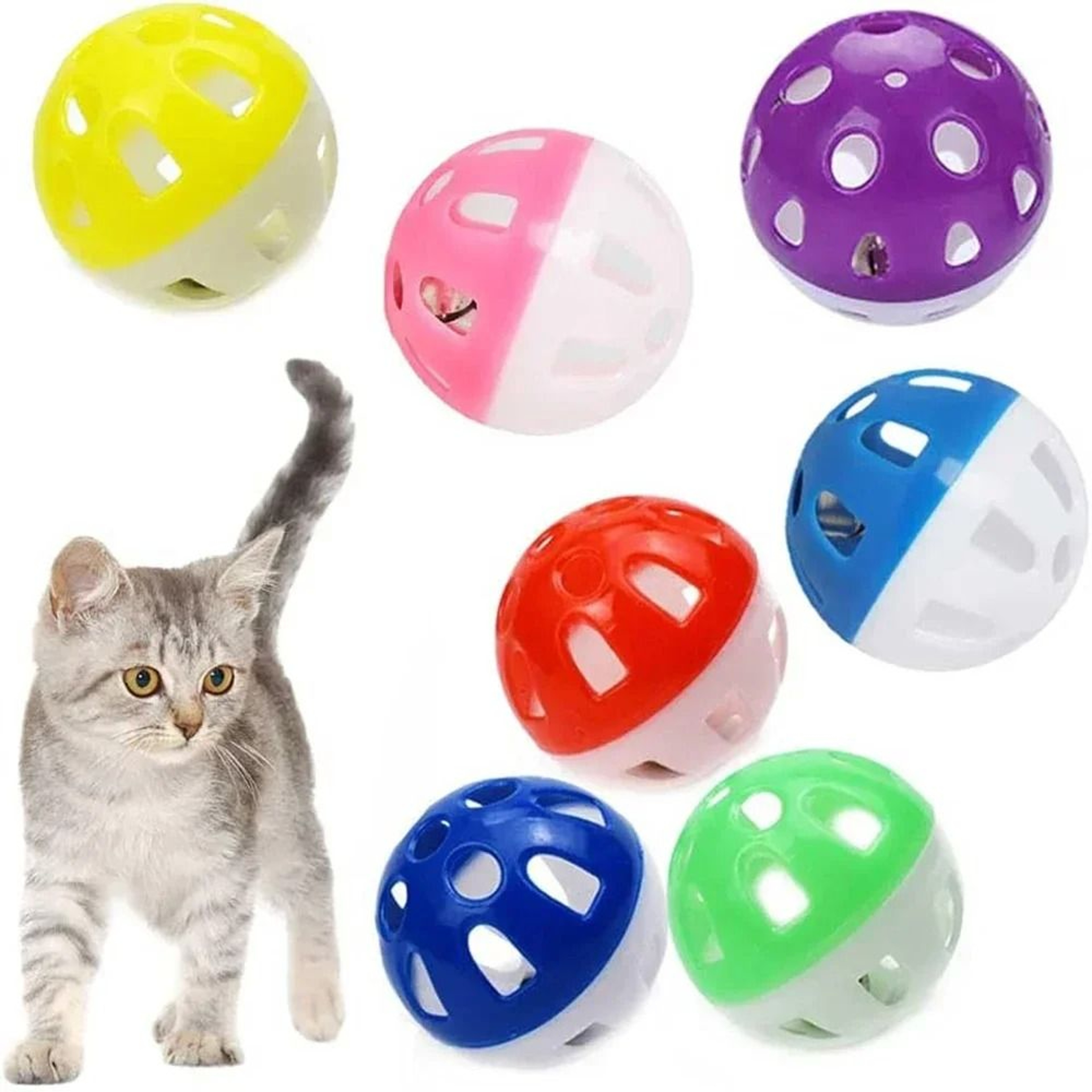 Interactive Plastic Rattle Ball Toys With Jingle Bells 1
