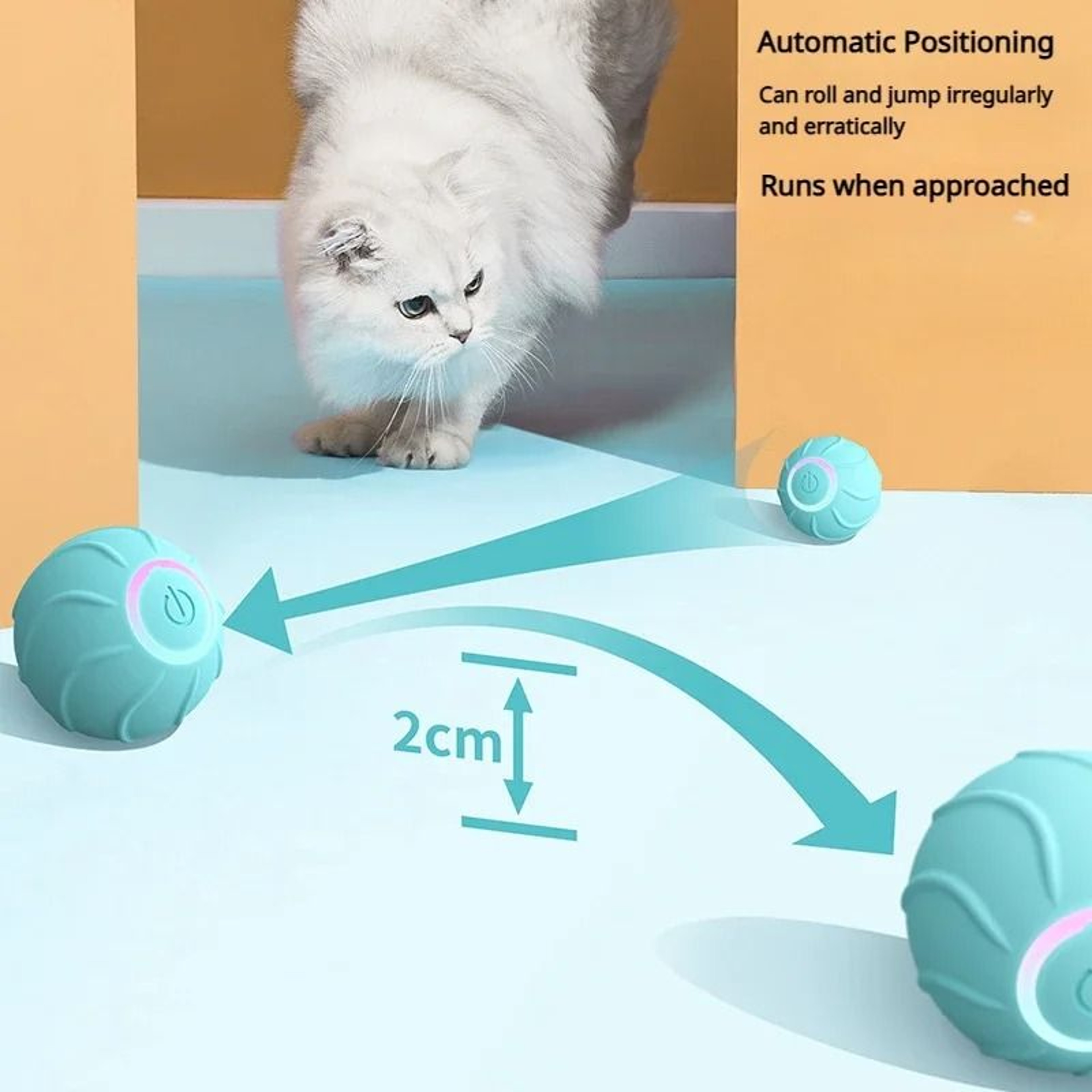 Smart Automated Rolling  Bouncing Cat Toy Ball 3