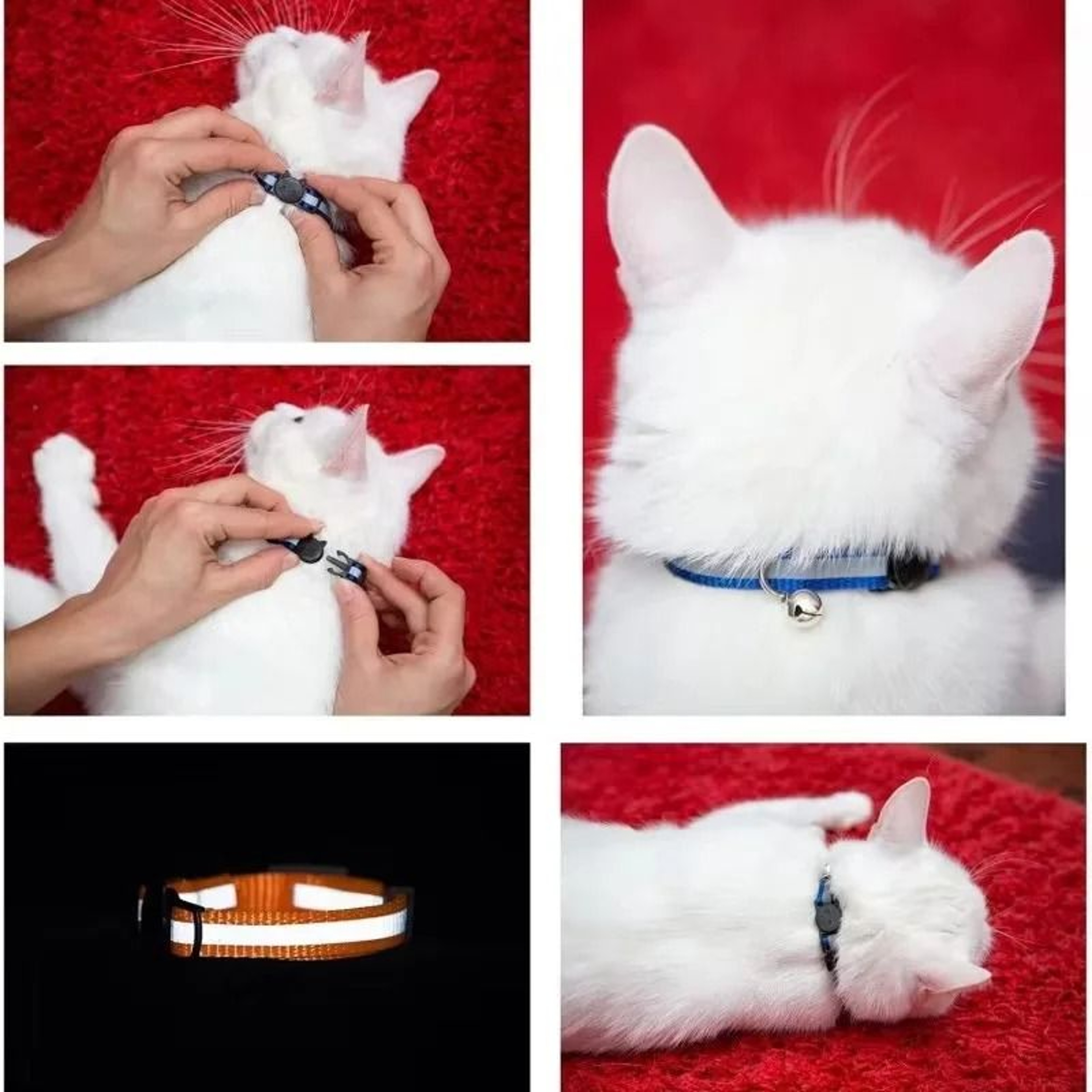 Reflective Breakaway Comfort Safety Cat Collar 4