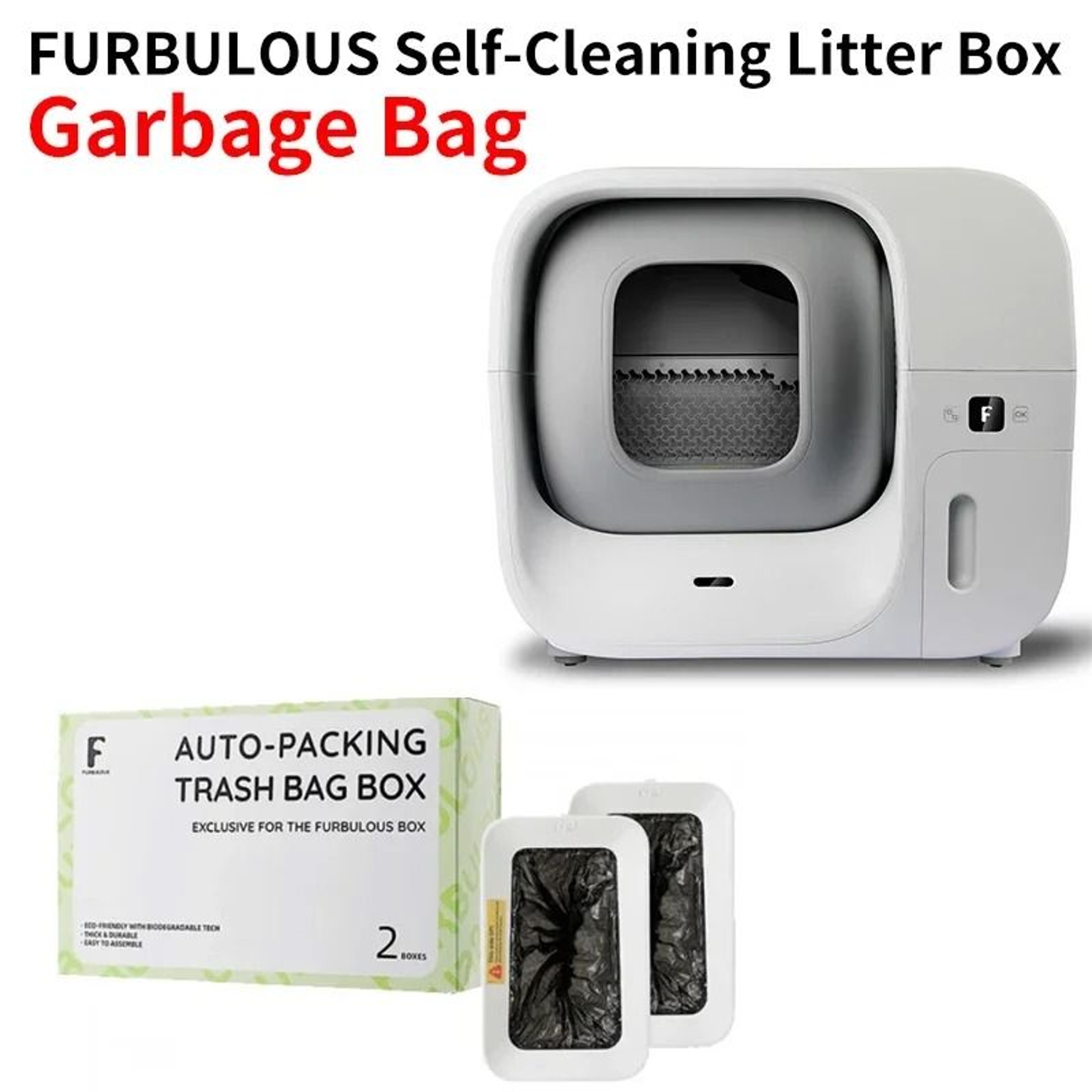 Furbulous Smart SelfCleaning Litter Box Premium Waste Liners 0