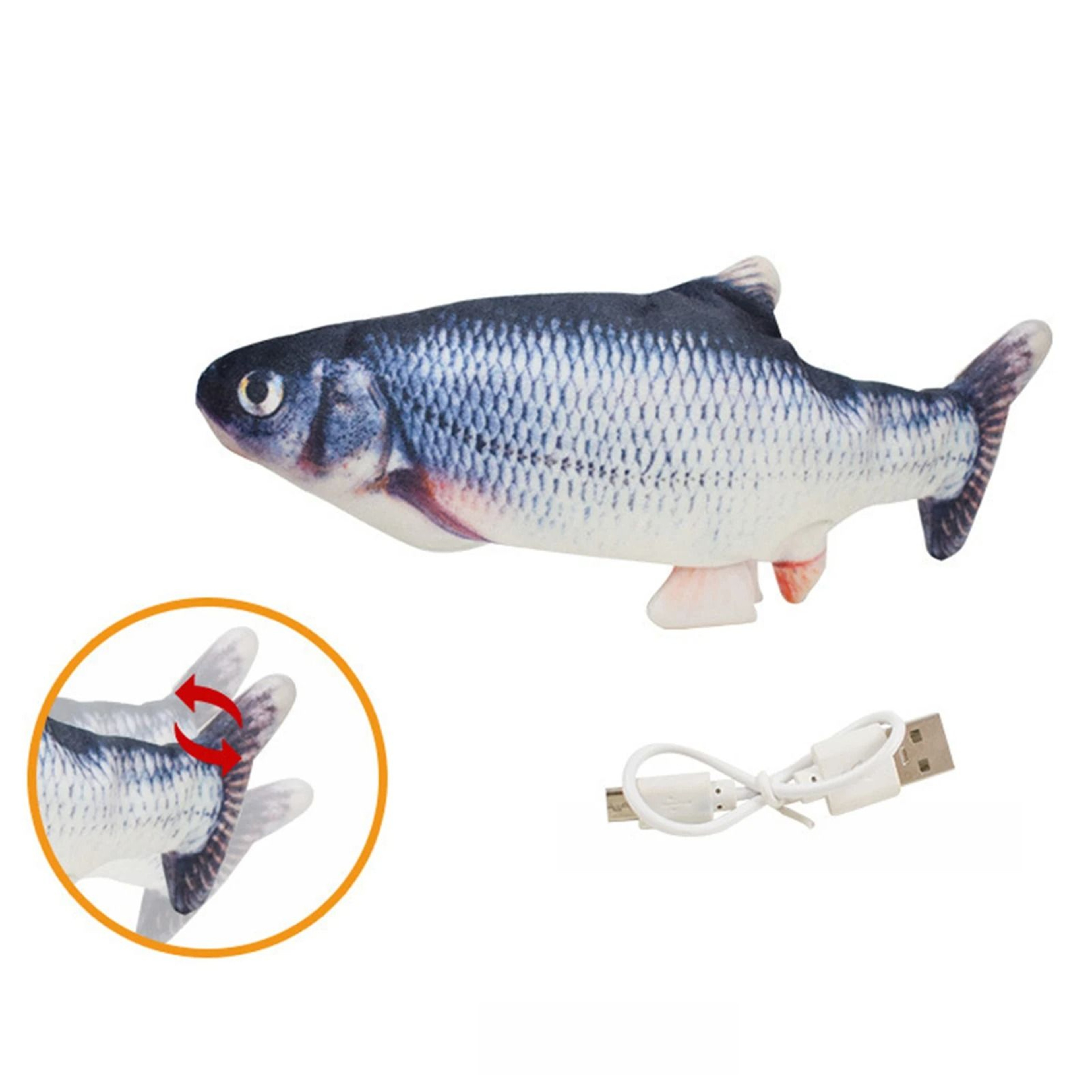 Interactive Flopping Electric Moving Fish Cat Toy 2