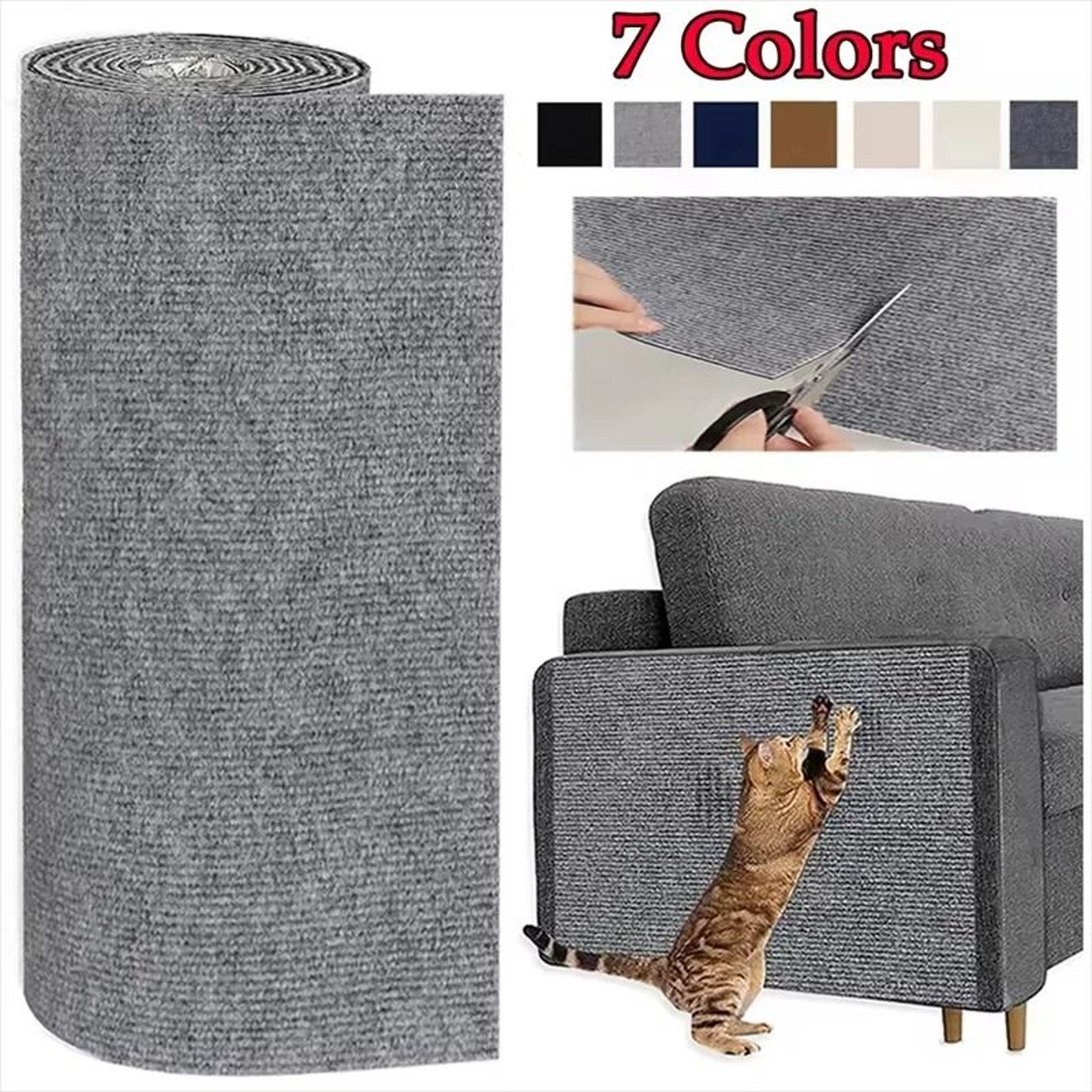 SelfAdhesive HeavyDuty Trimmable Carpet Scratching Mat 0