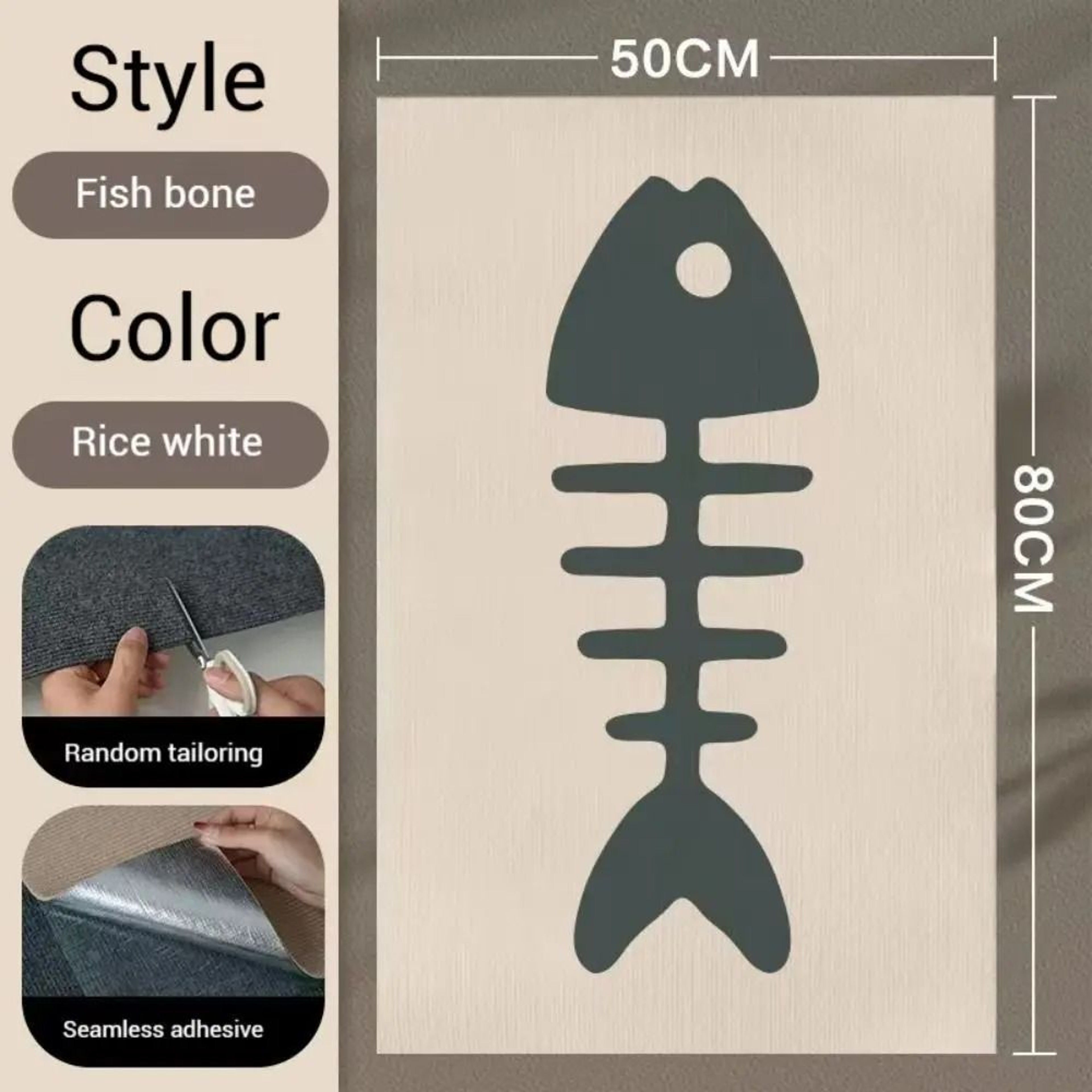 SelfAdhesive HeavyDuty Trimmable Carpet Scratching Mat 50cm X 80cm 9