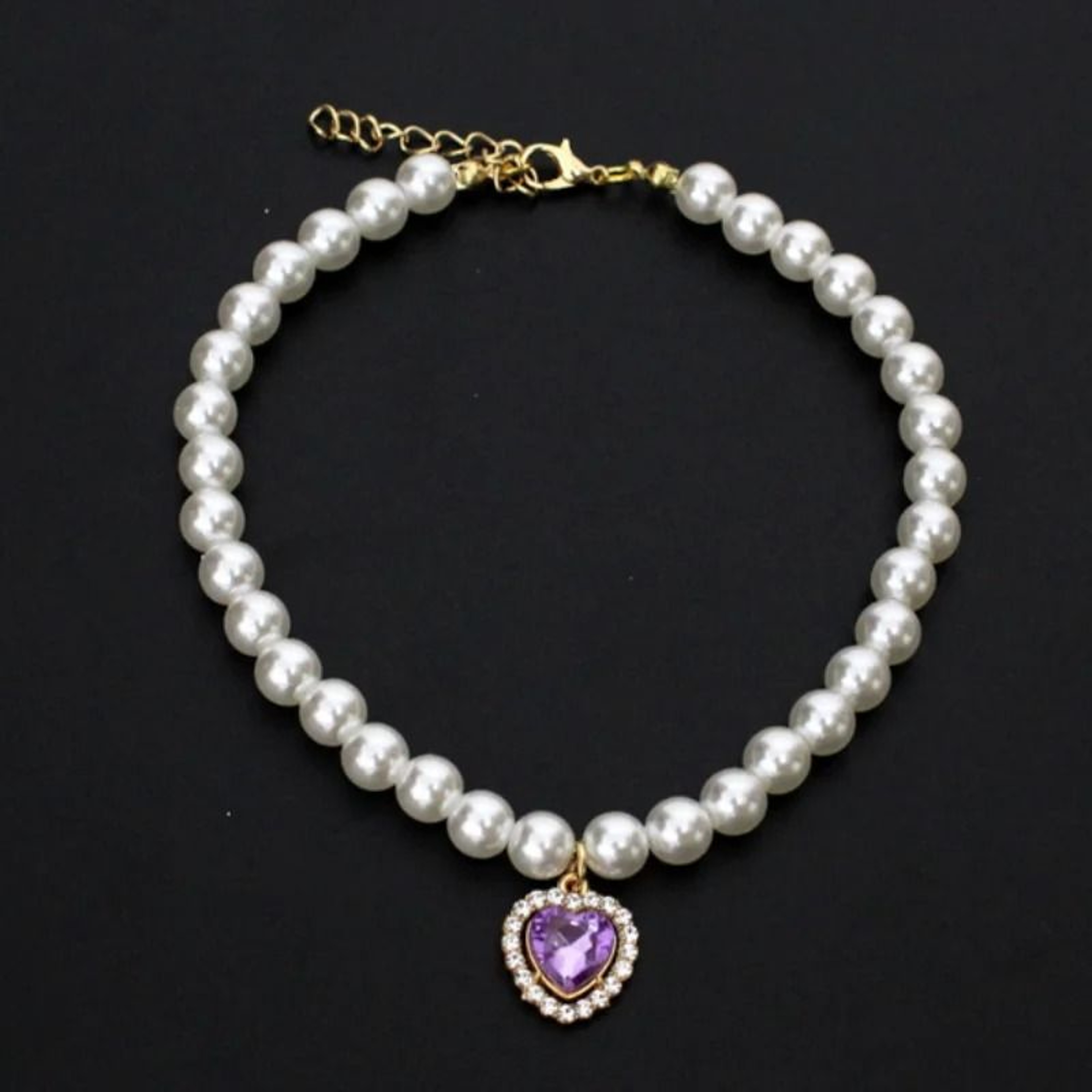 Exquisite Simulated Pearl Adjustable Cat Collar Necklace 13