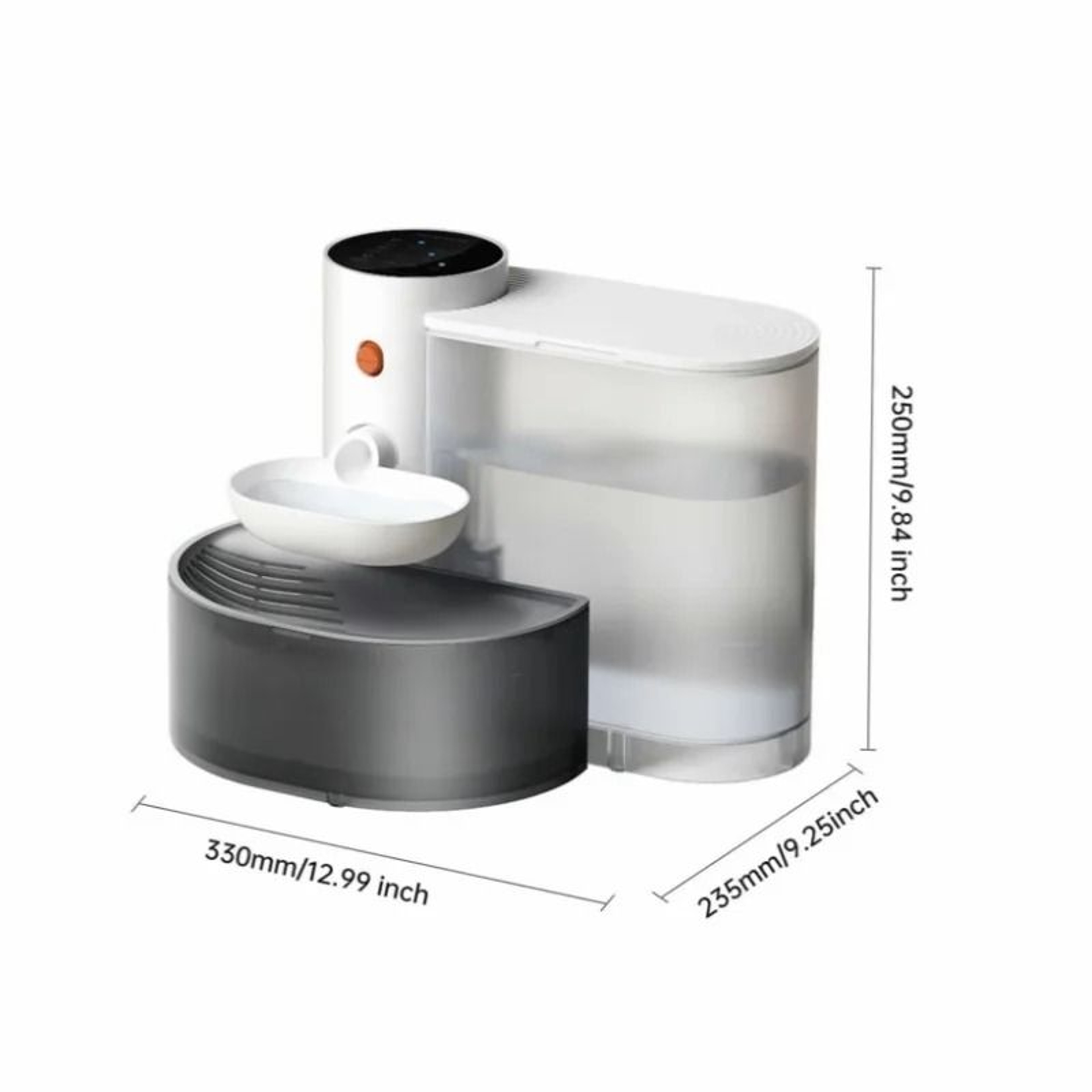 Smart Tipping Automated Rechargeable Pet Water Fountain 3L 7