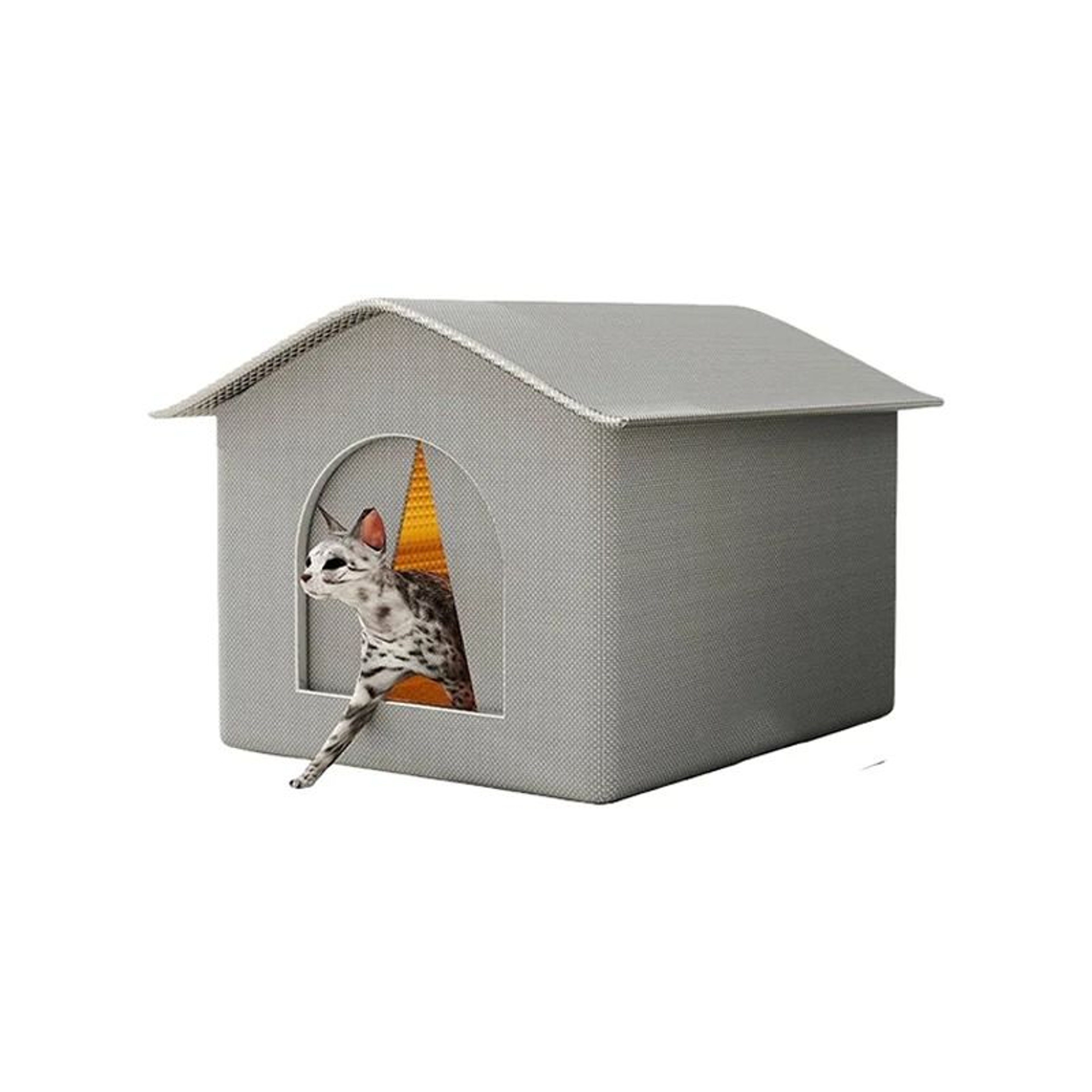 Waterproof Insulated Outdoor Cat Shelter  Stray Pet House 6