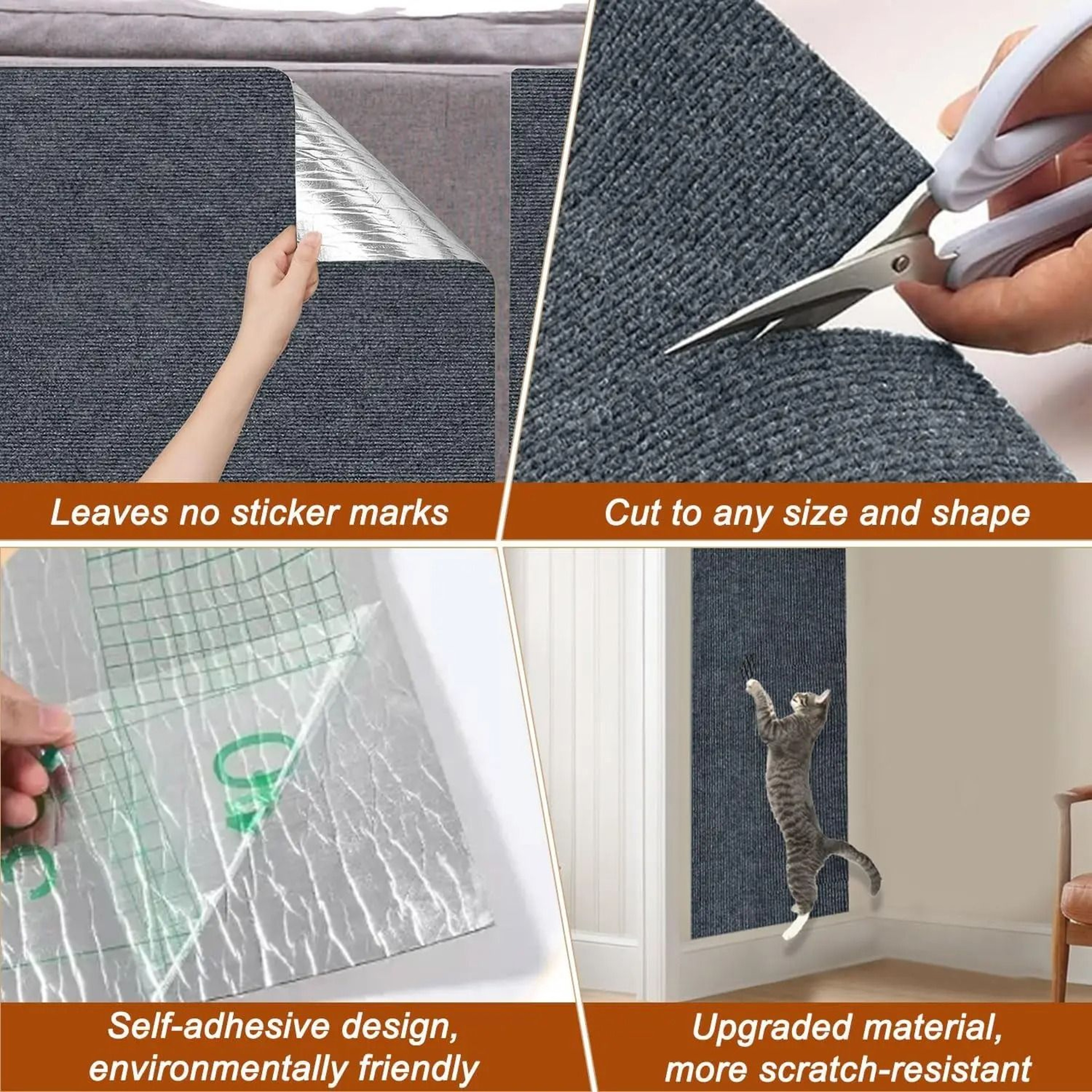 SelfAdhesive MultiColor Trimmable Carpet Scratching Mat 3