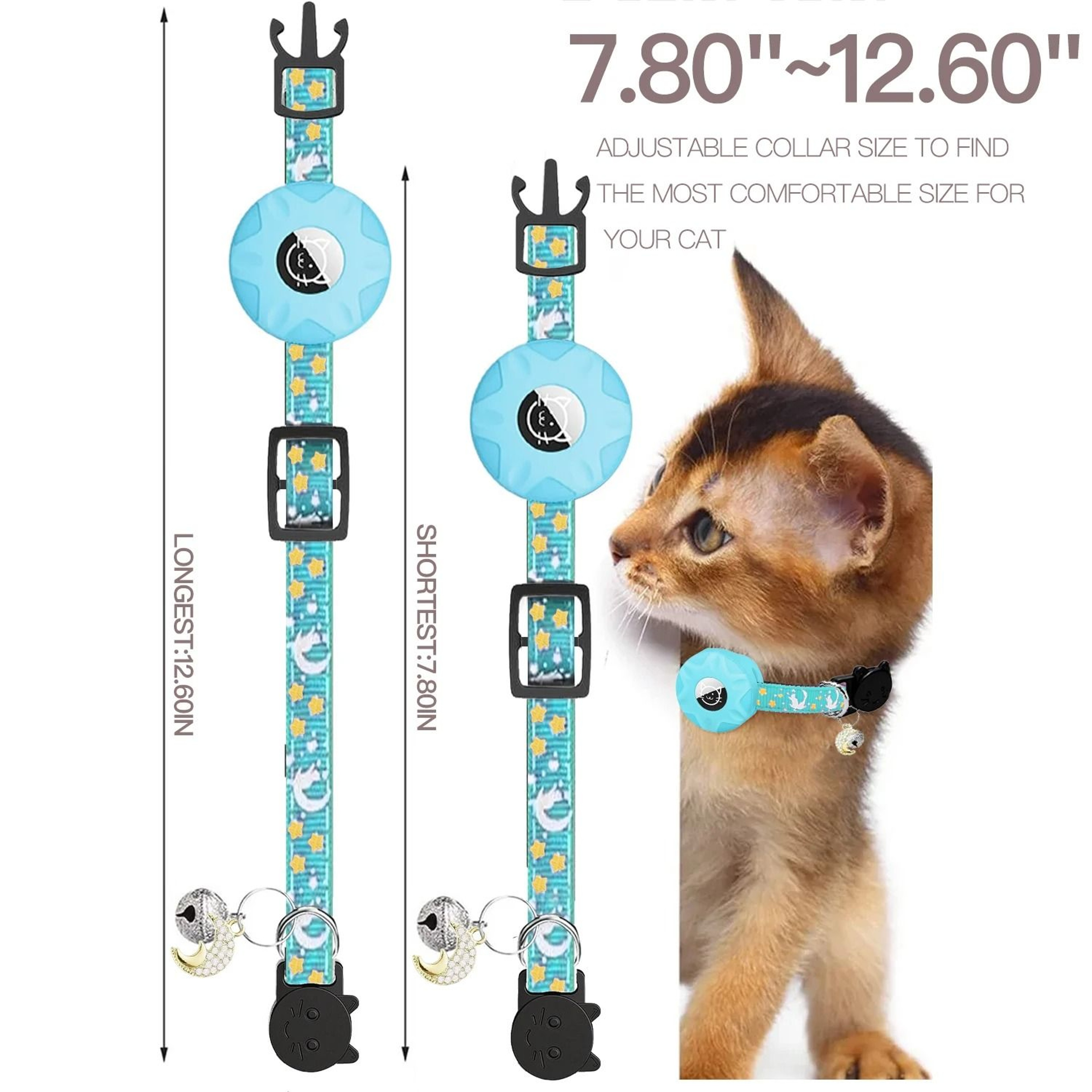Celestial AirTag GlowintheDark Breakaway Cat Collar 1
