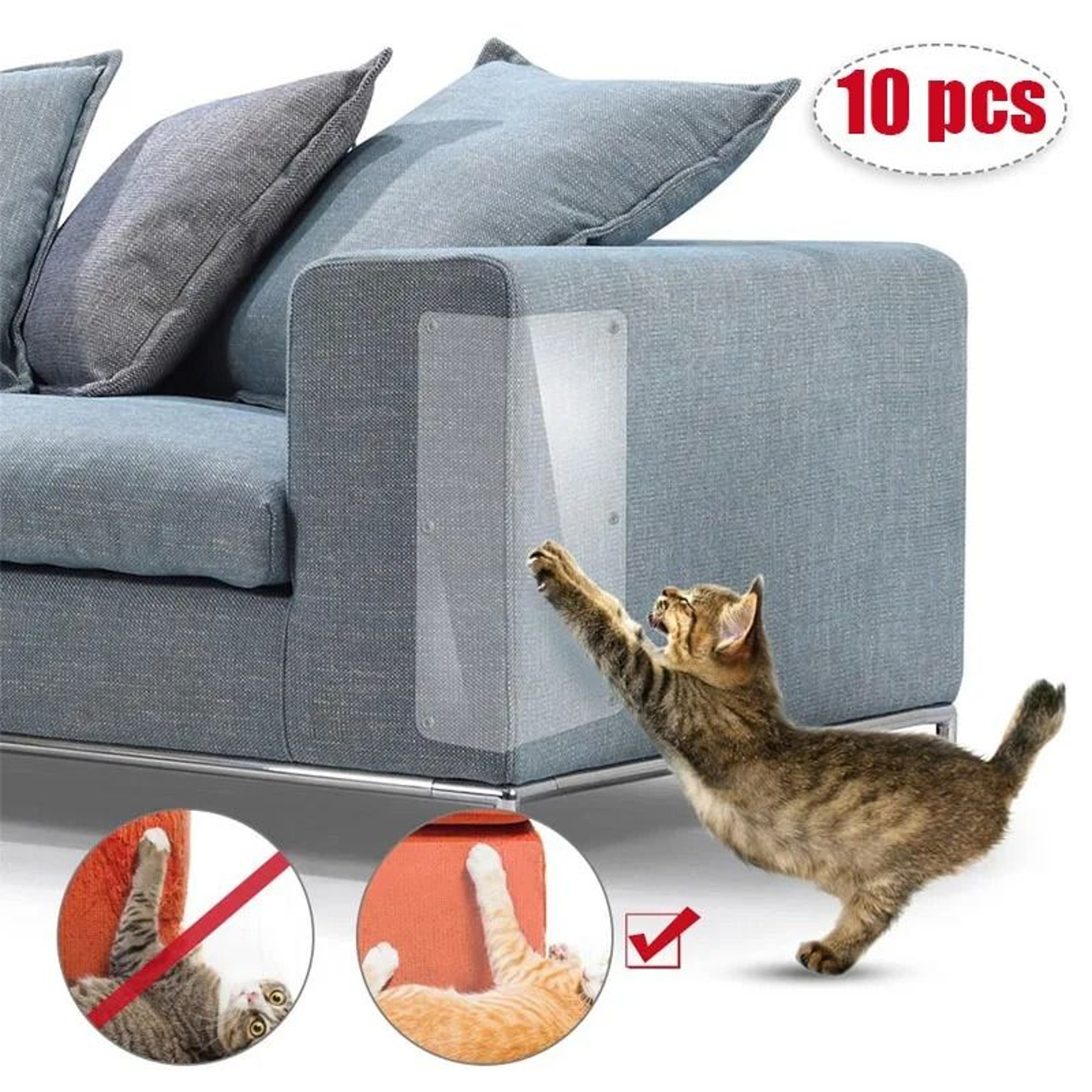Transparent HeavyDuty PVC SelfAdhesive Furniture  Sofa Protectors 0