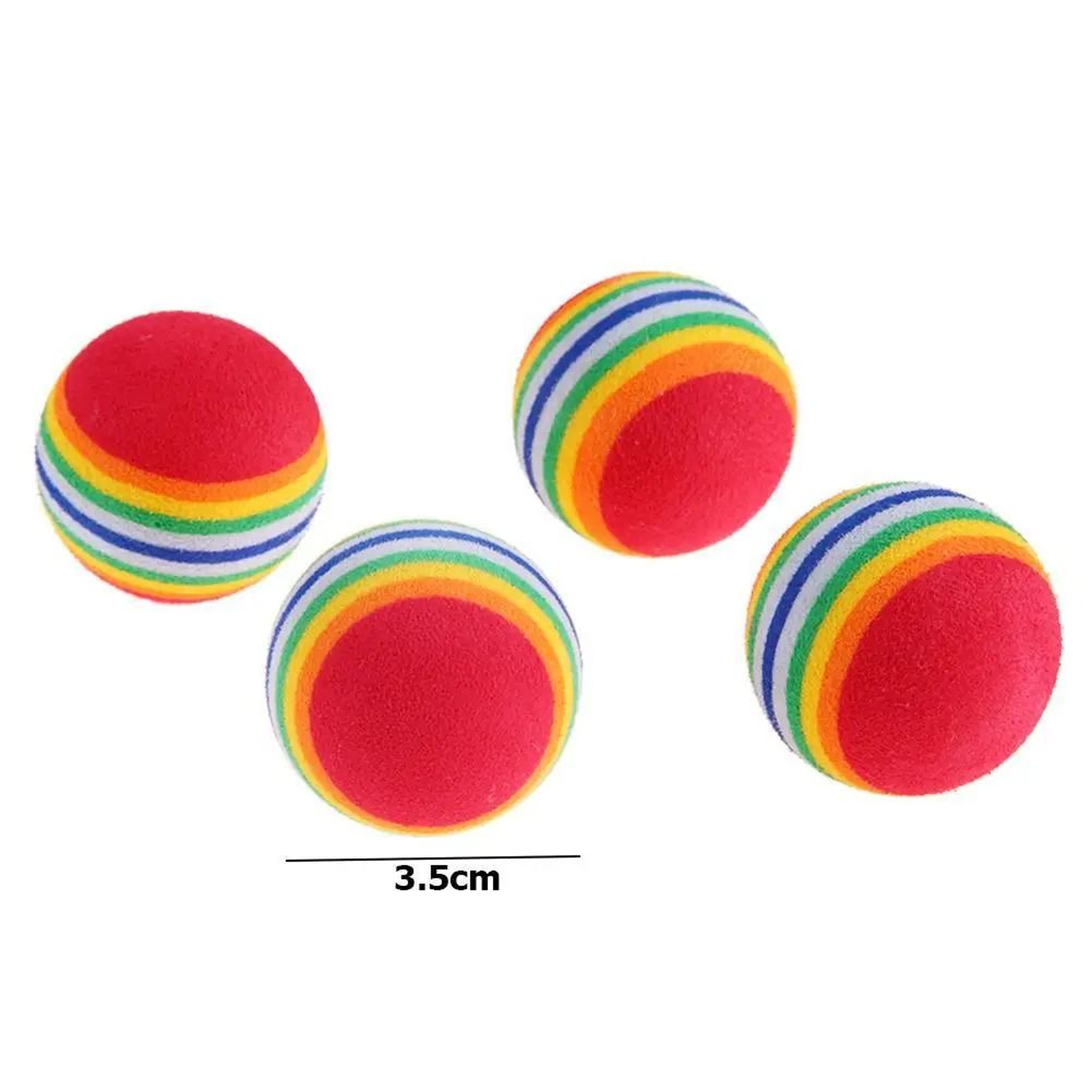 HighBounce Rainbow EVA Rattle Toy Balls 35cm 5