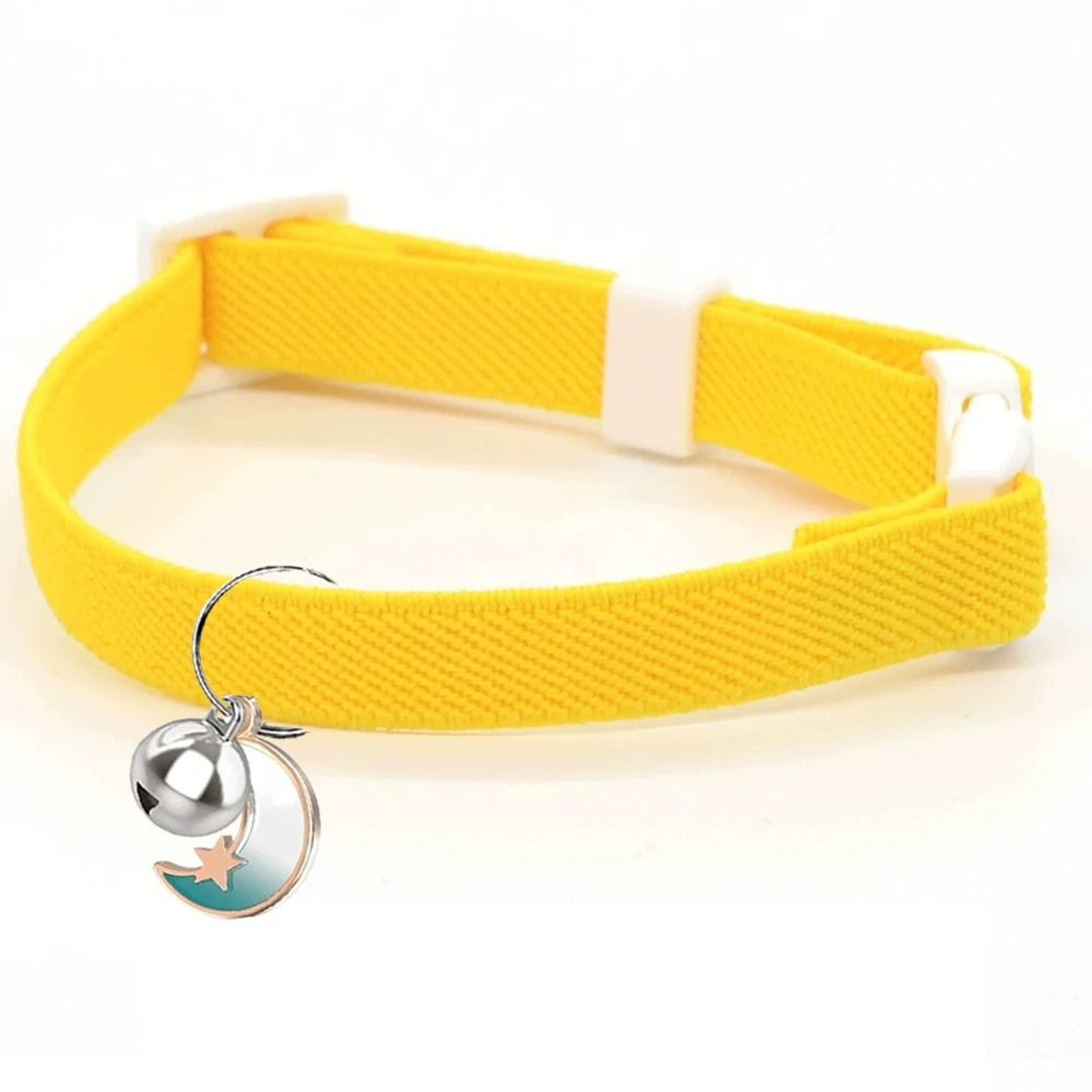 Fashion Stretch Elastic Safety Cat Collar With Locator Bell 6