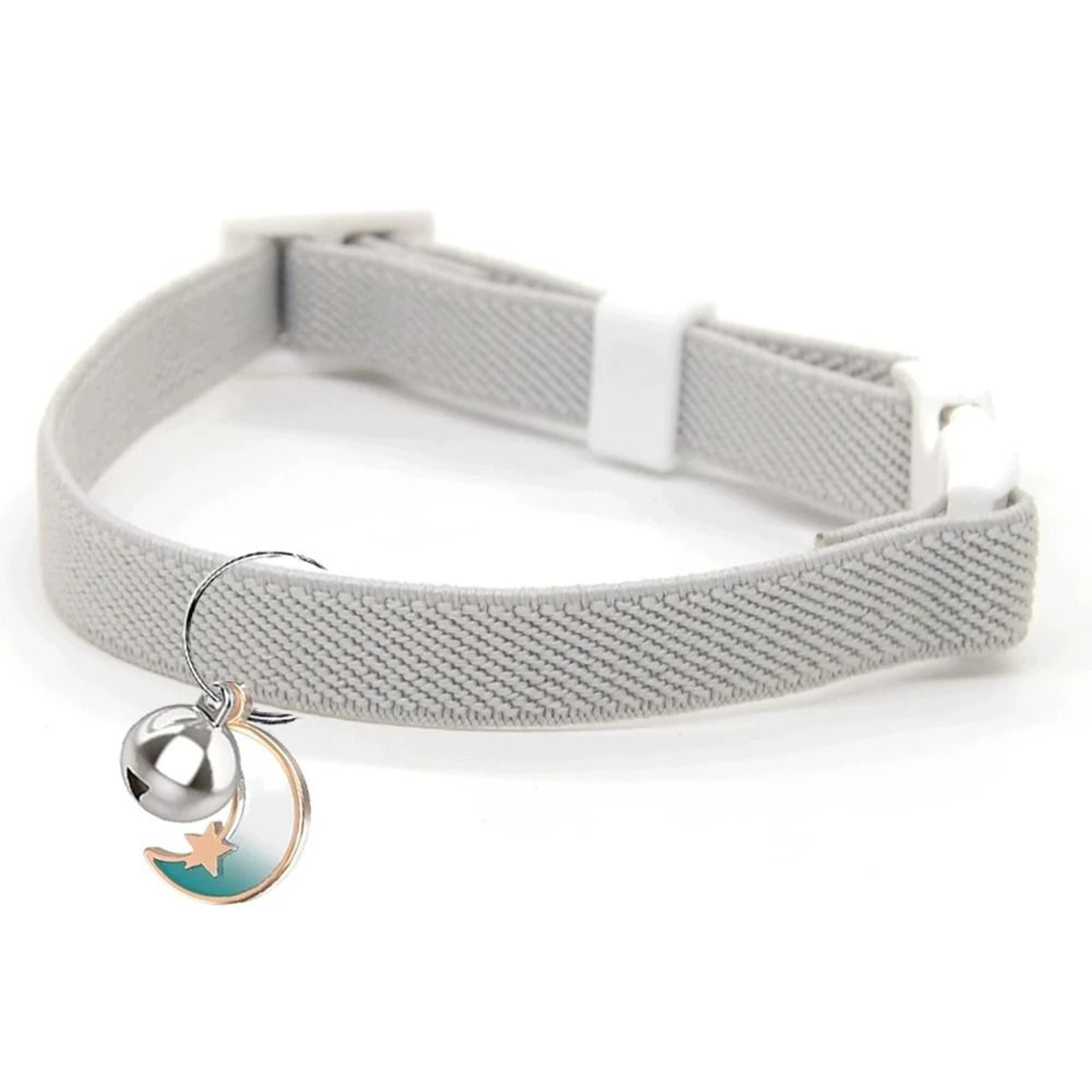 Fashion Stretch Elastic Safety Cat Collar With Locator Bell 7