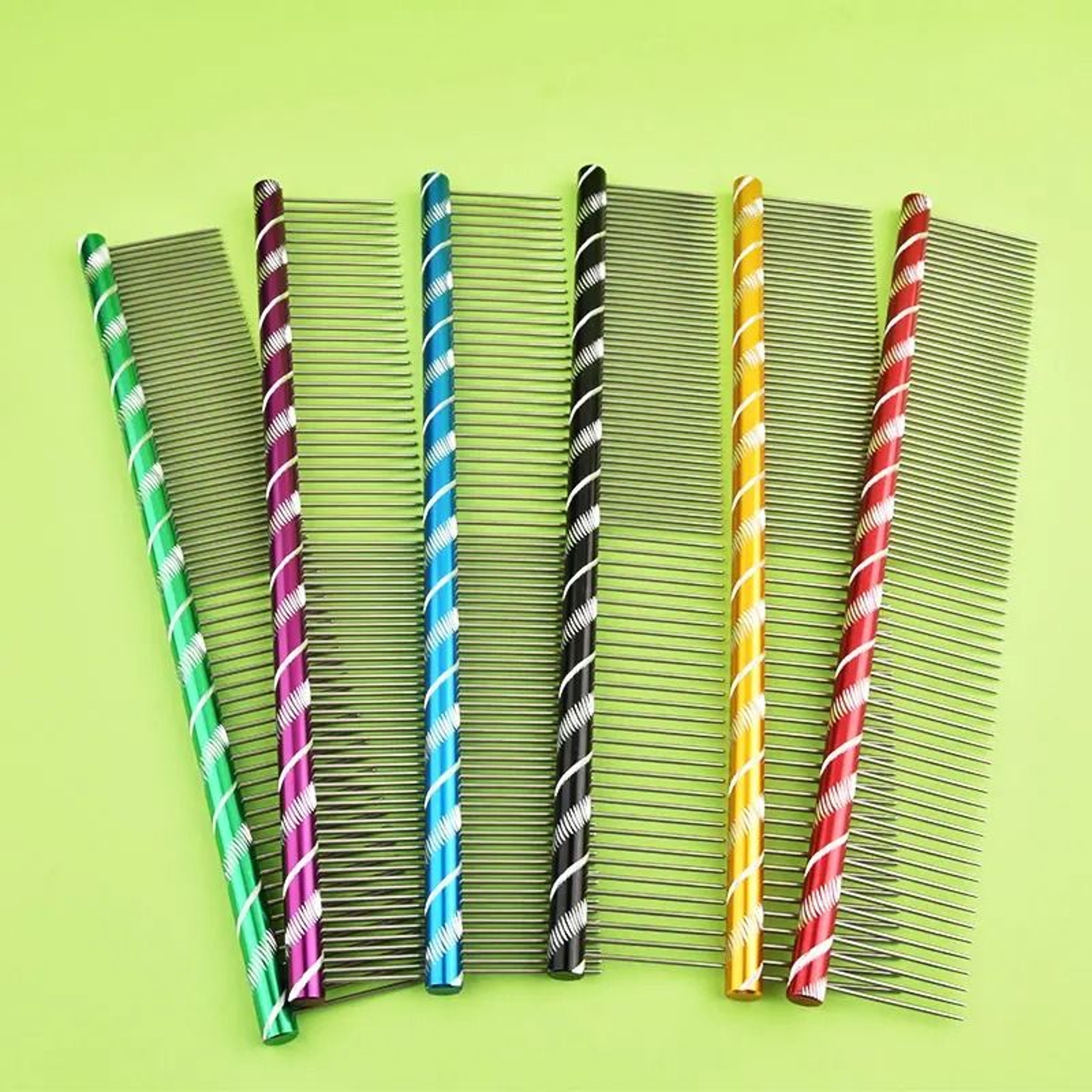 Stainless Steel Lightweight Flat Grooming Comb 0
